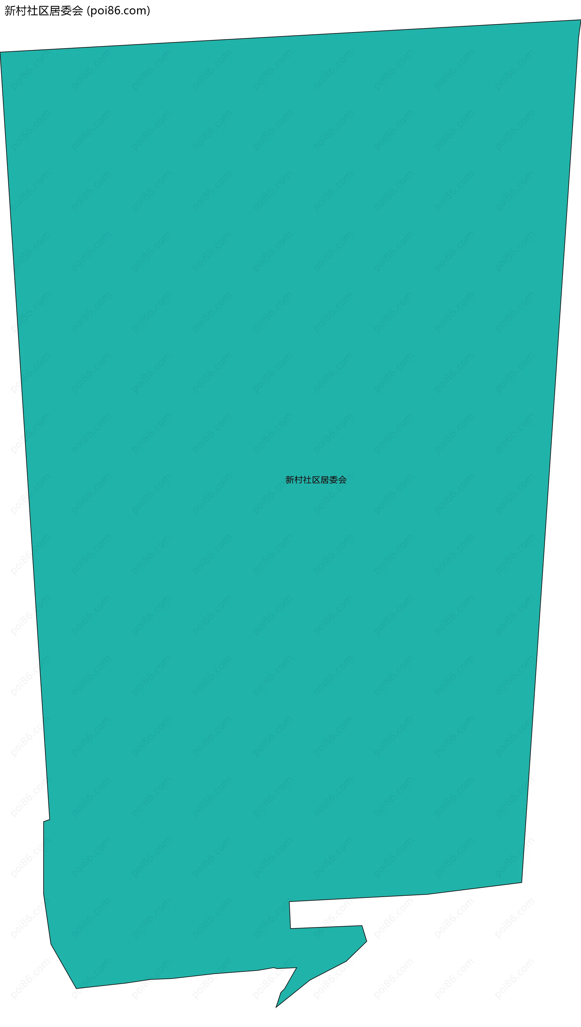 新村社区居委会边界地图