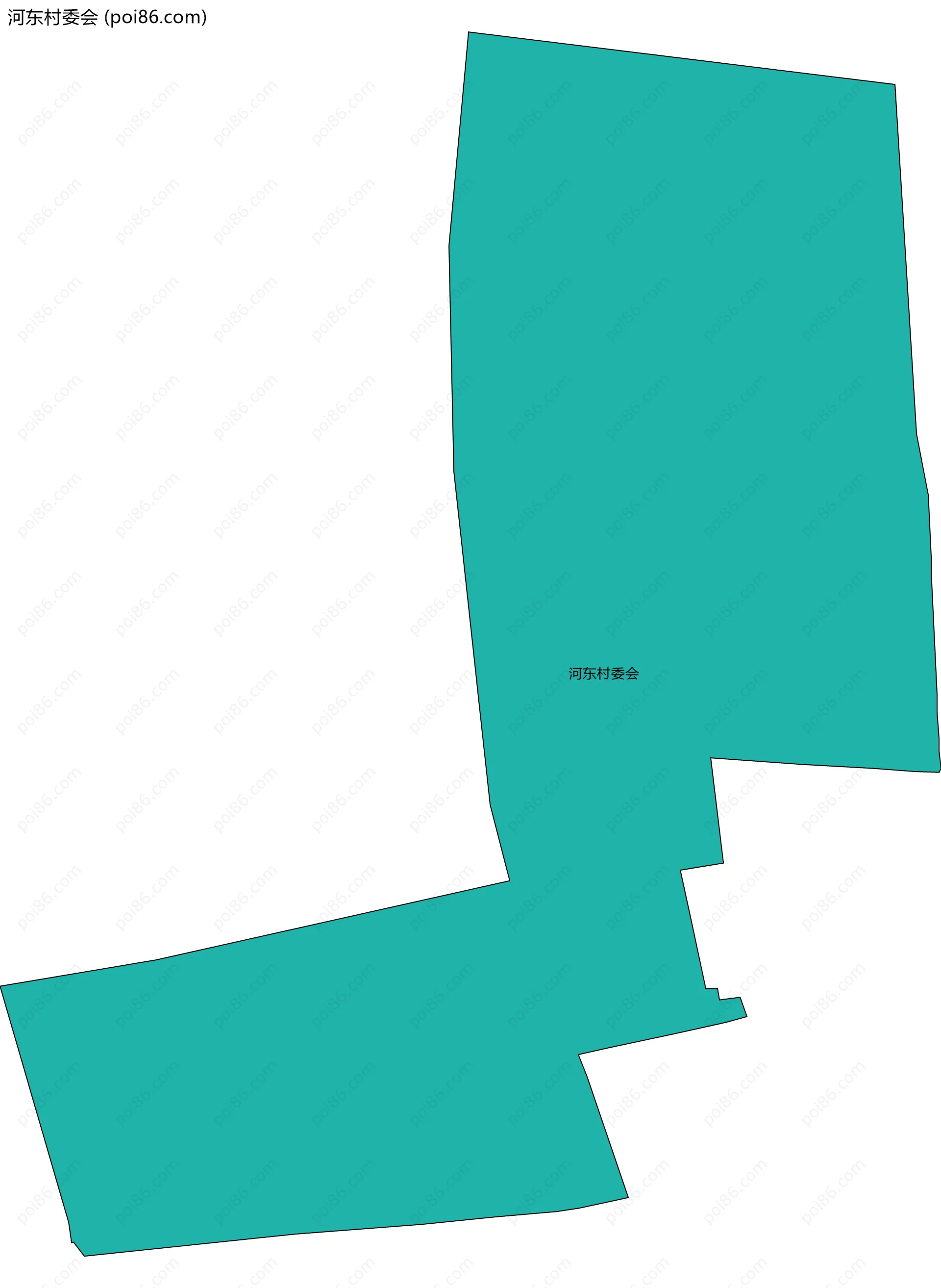 河东村委会边界地图