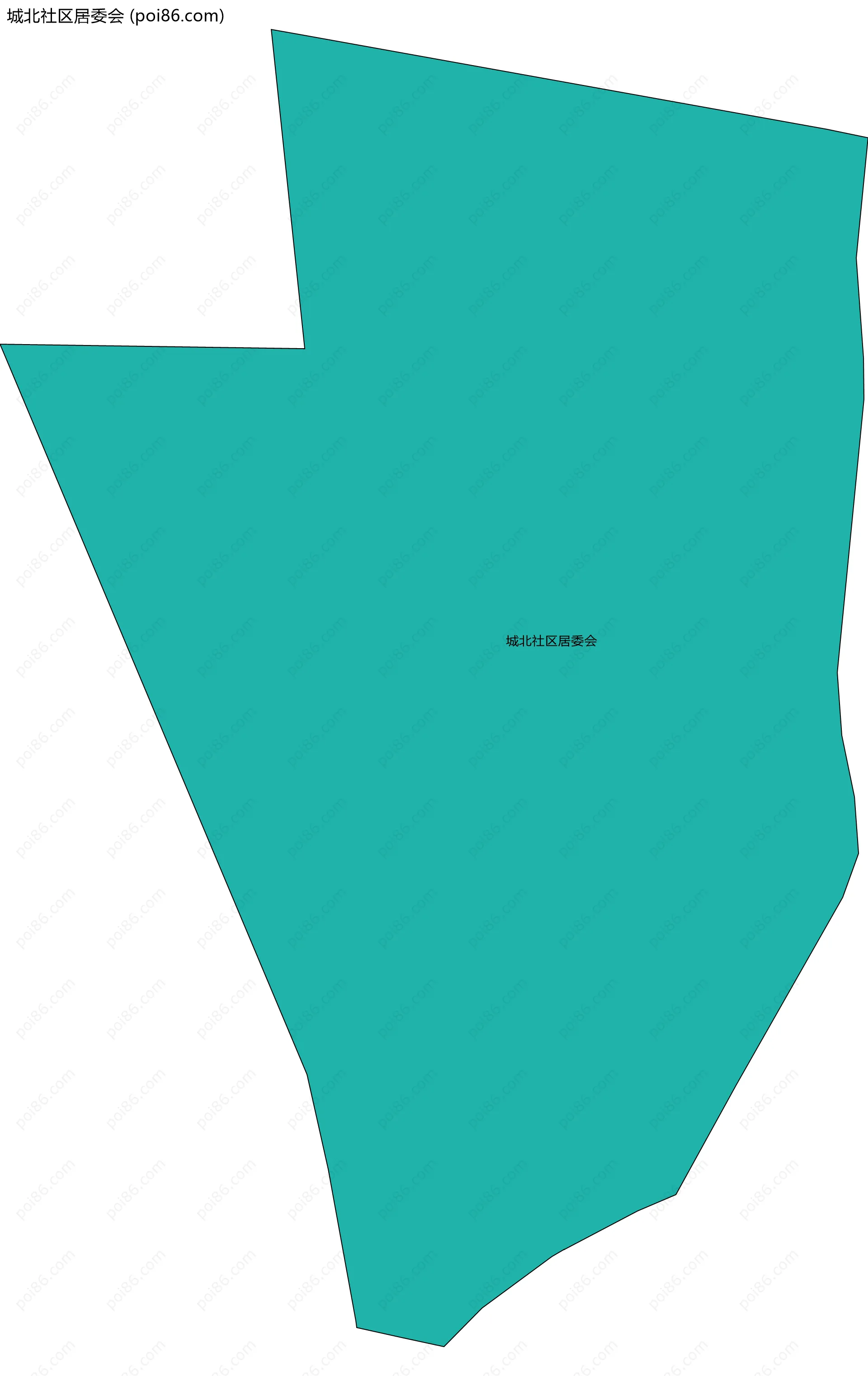 城北社区居委会边界地图