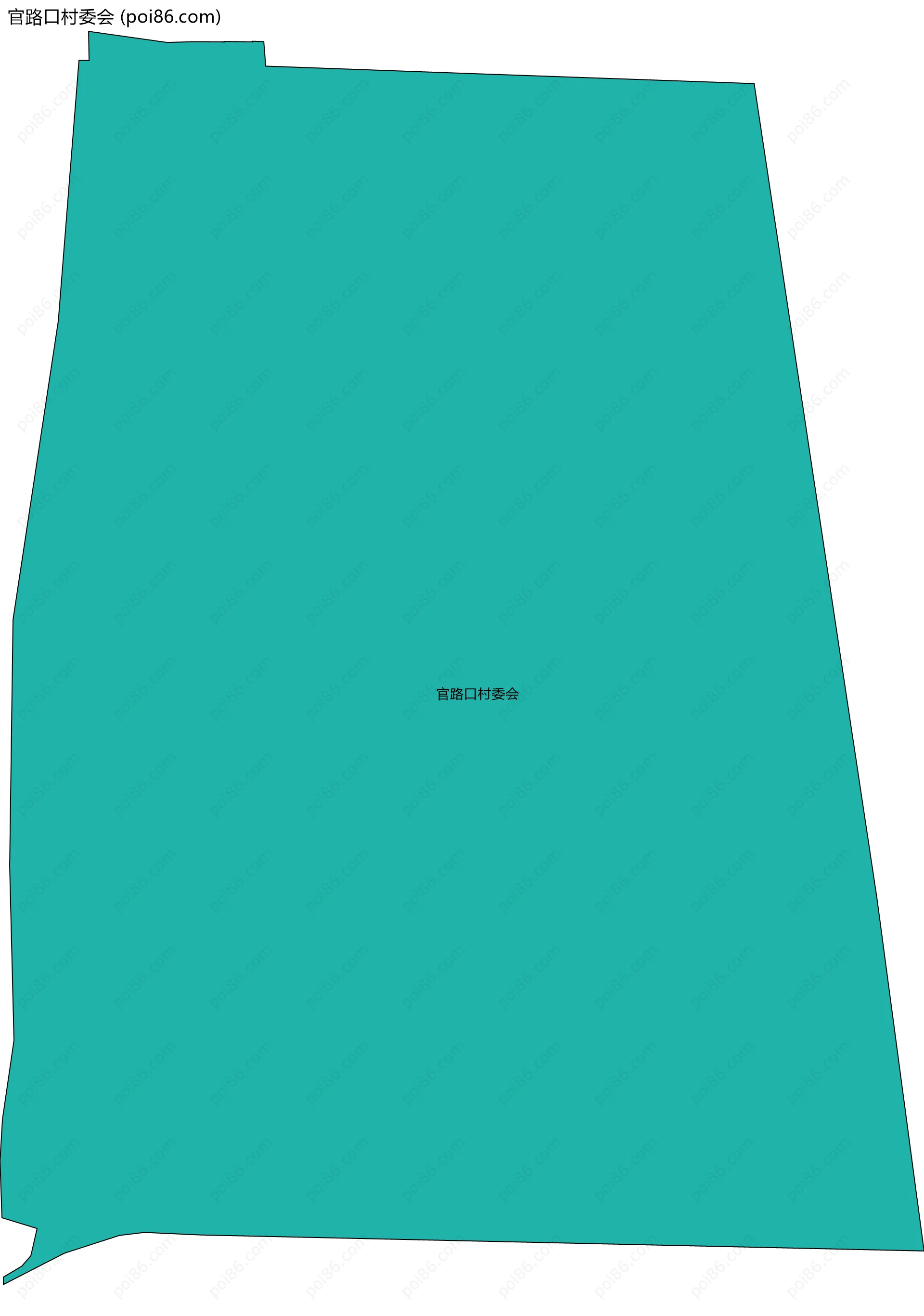 官路口村委会边界地图