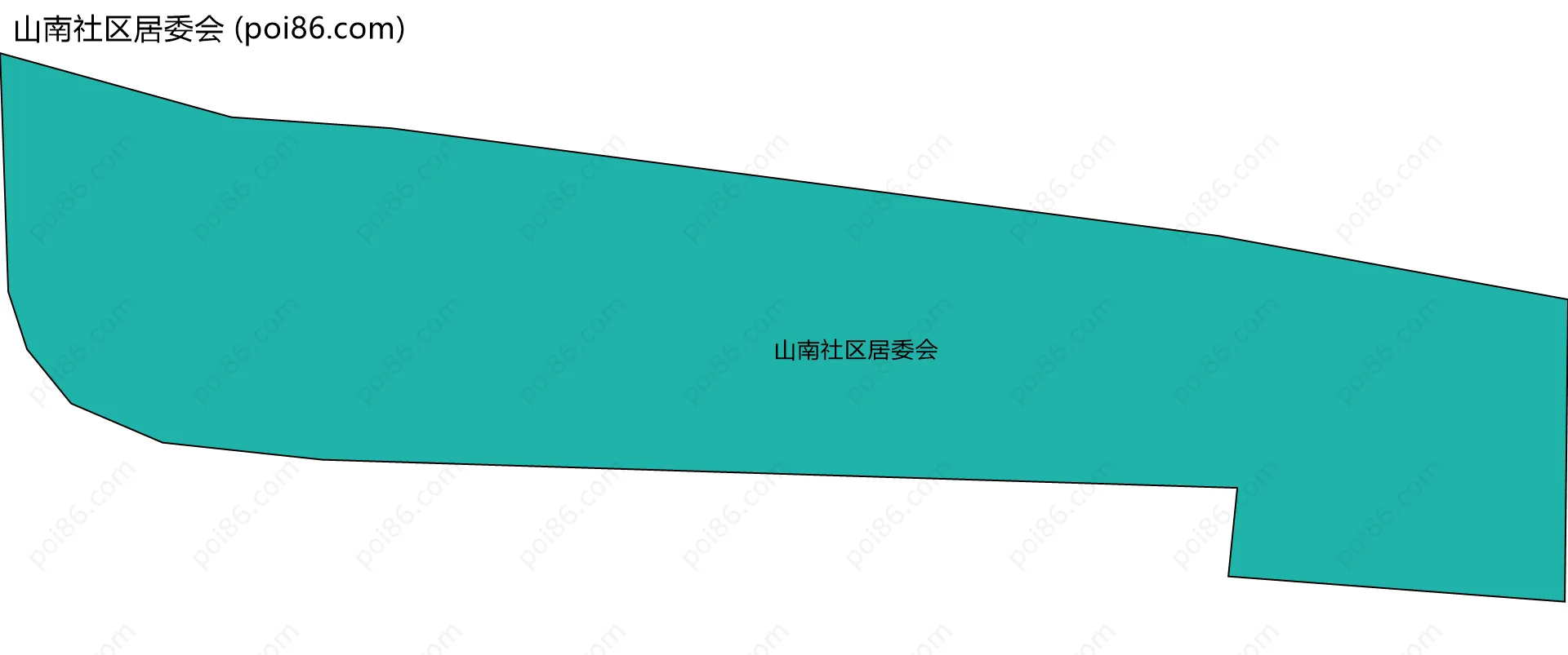 山南社区居委会边界地图