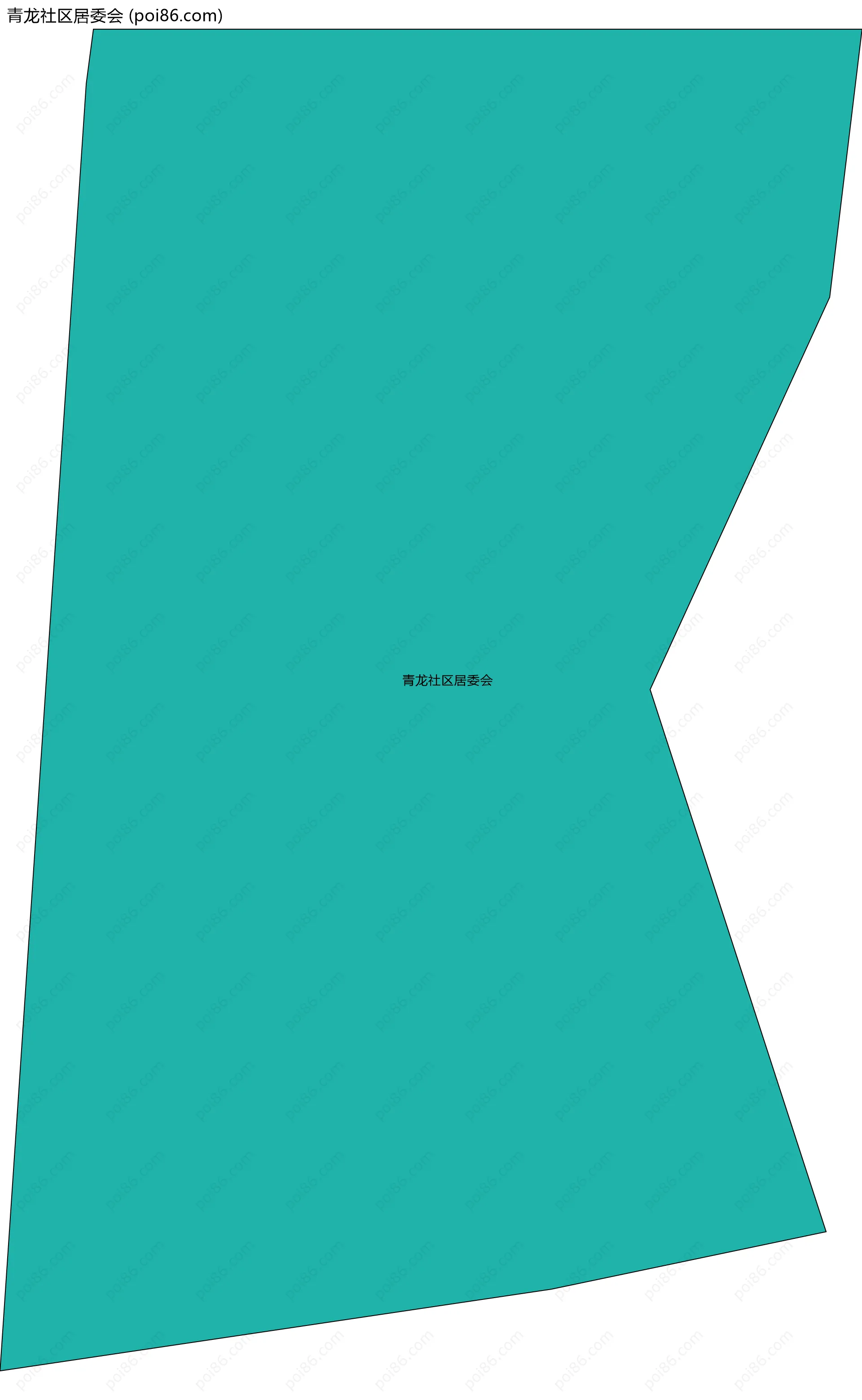 青龙社区居委会边界地图