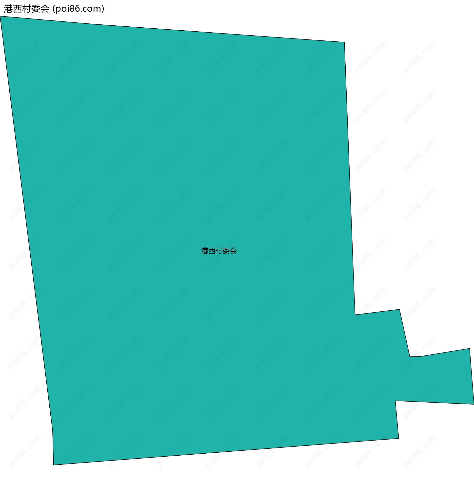 港西村委会边界地图