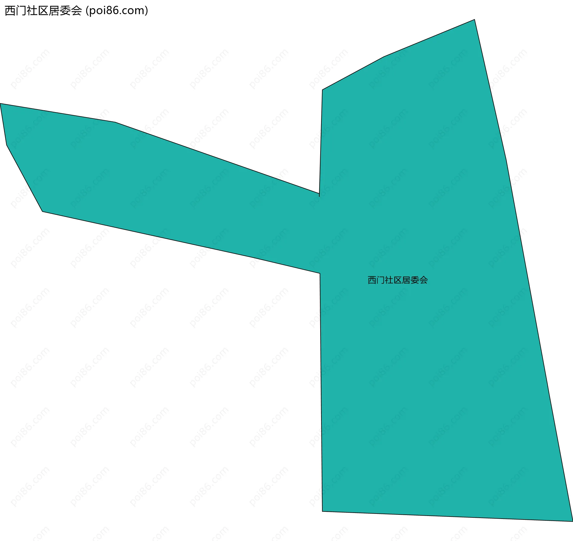 西门社区居委会边界地图