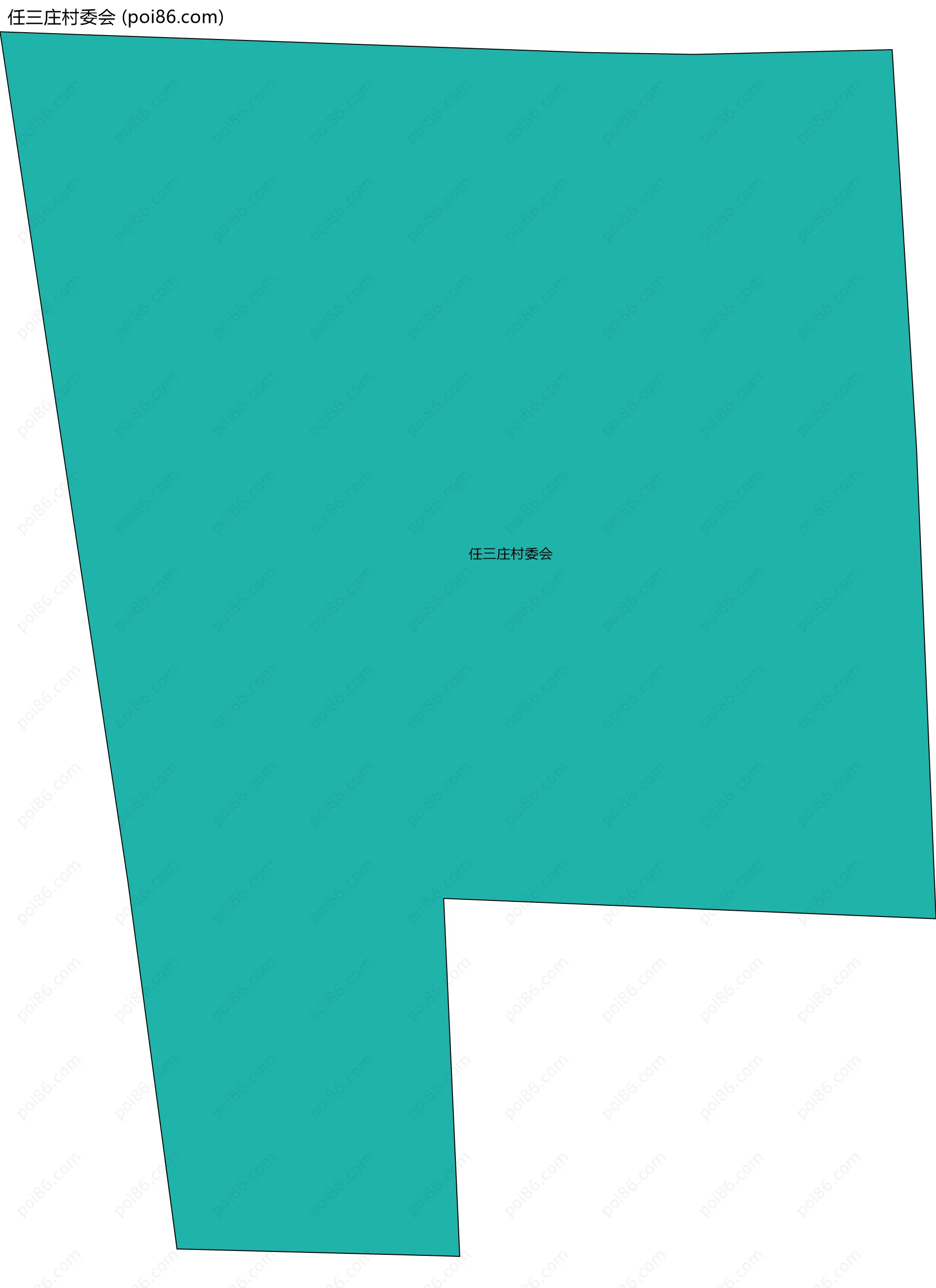 任三庄村委会边界地图