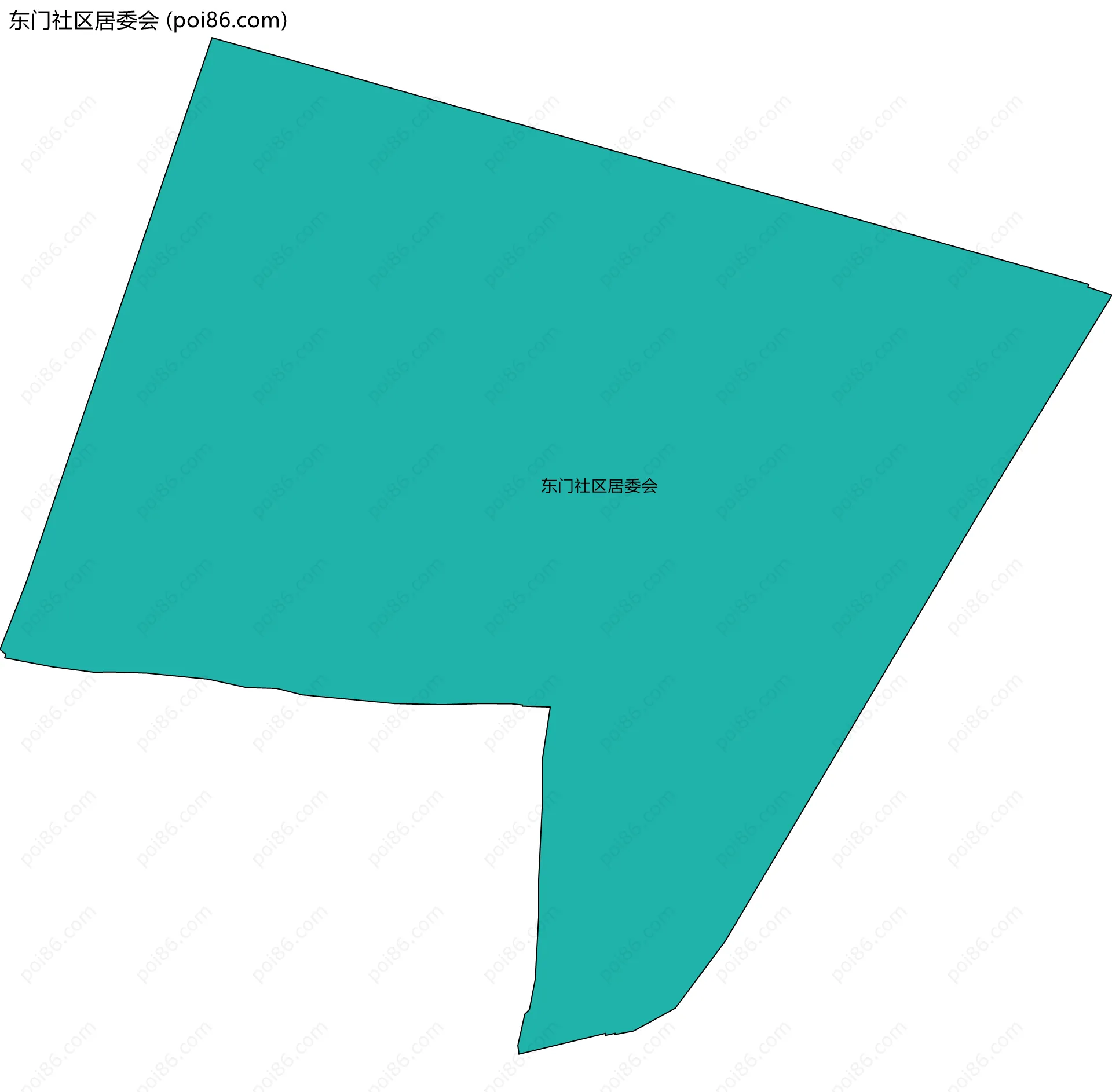 东门社区居委会边界地图