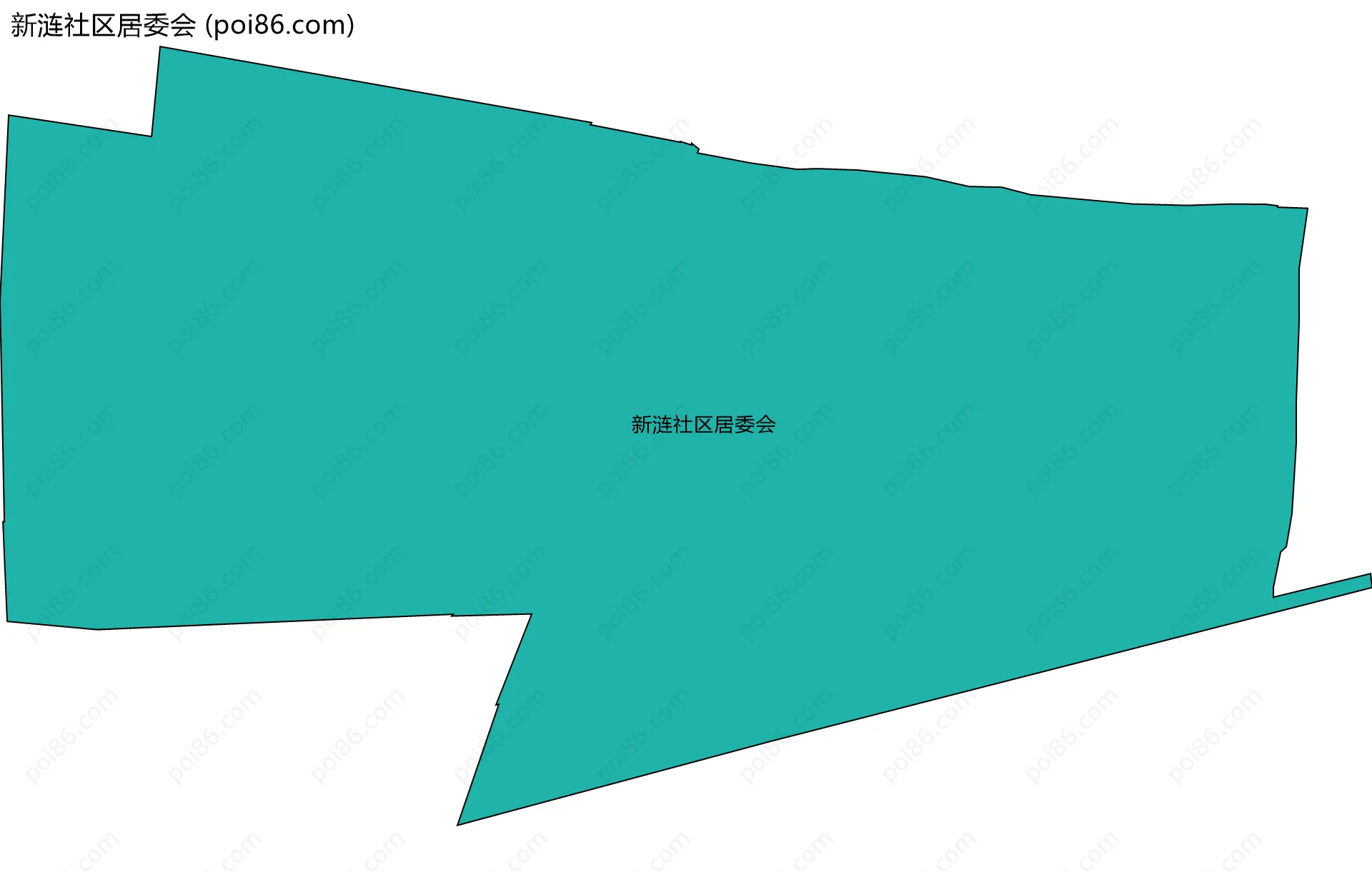 新涟社区居委会边界地图