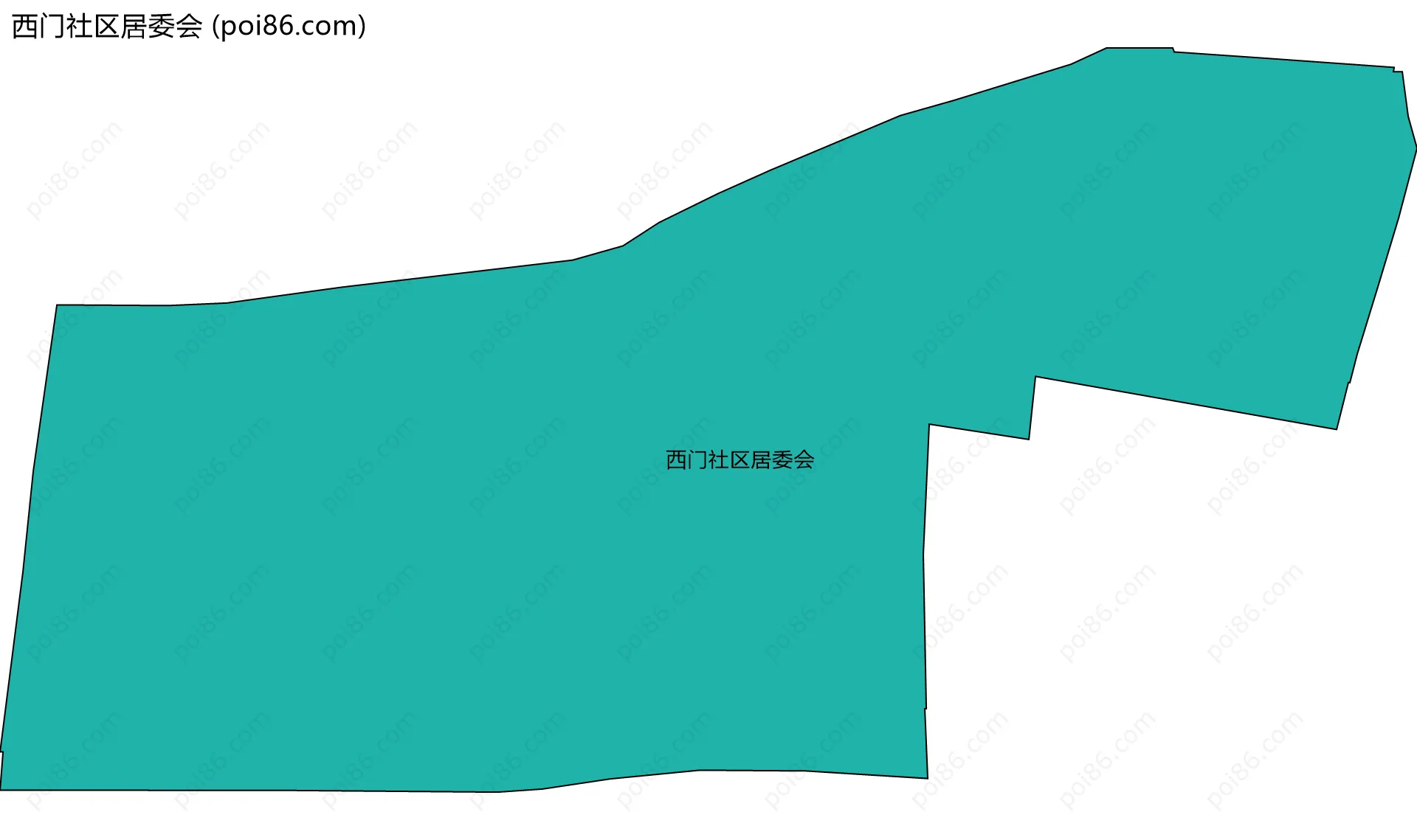 西门社区居委会边界地图
