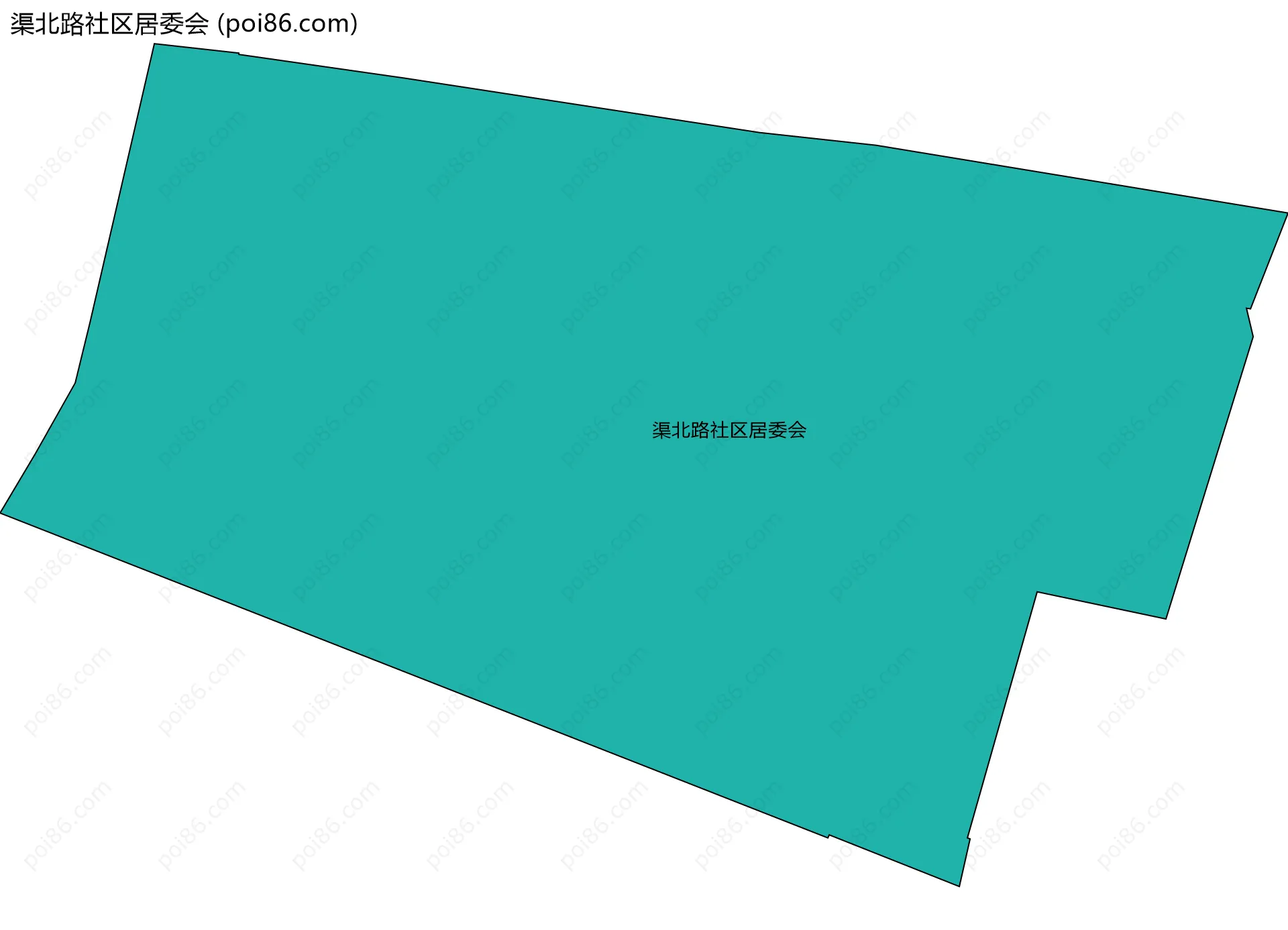 渠北路社区居委会边界地图