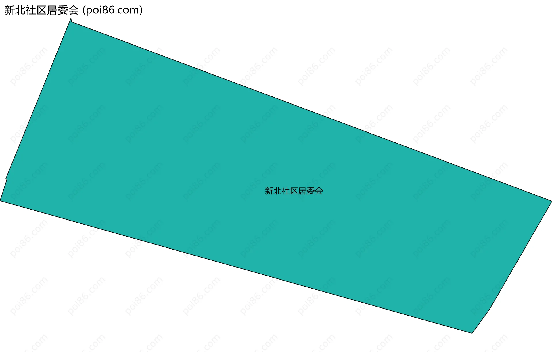 新北社区居委会边界地图