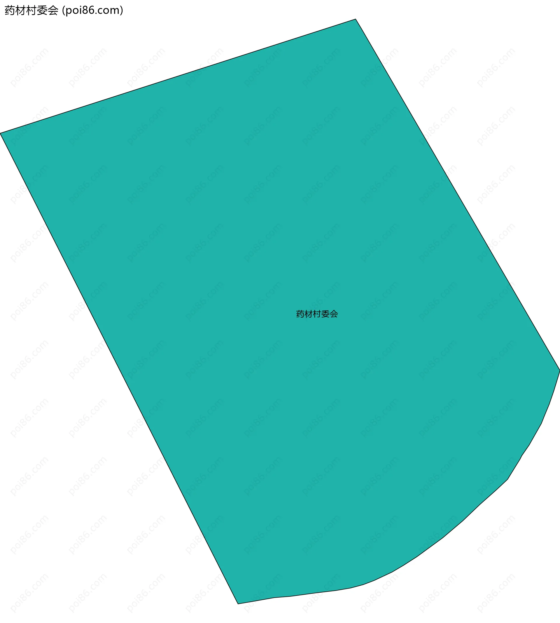 药材村委会边界地图