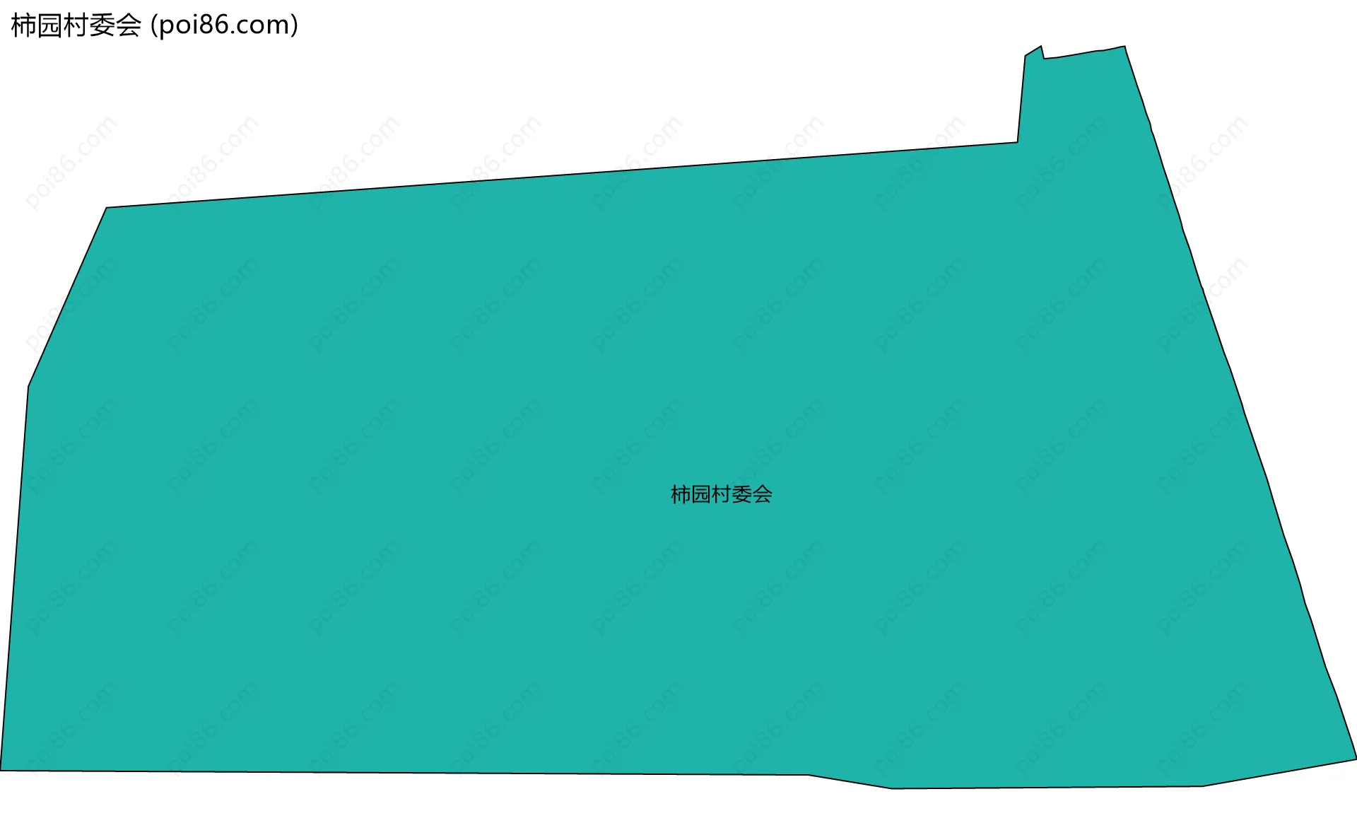 柿园村委会边界地图