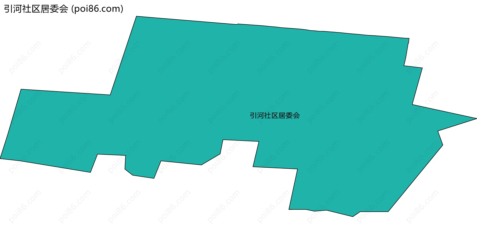 引河社区居委会边界地图