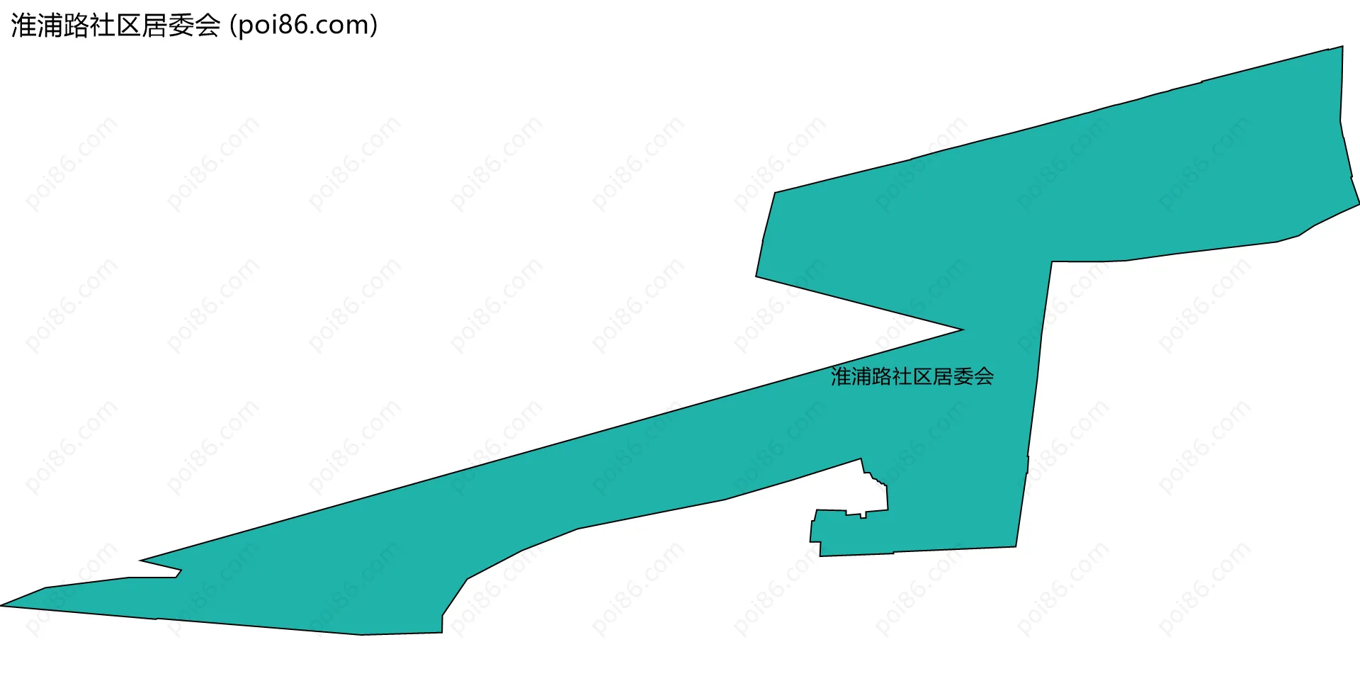 淮浦路社区居委会边界地图