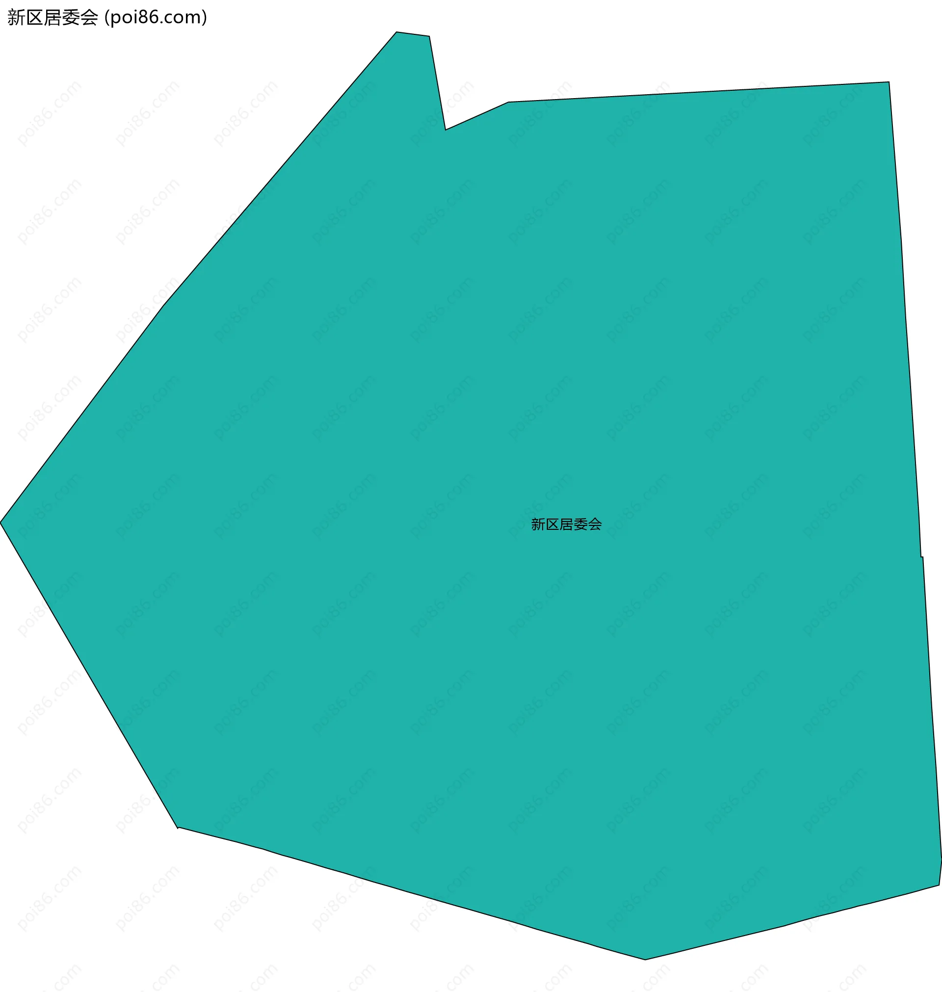 新区居委会边界地图