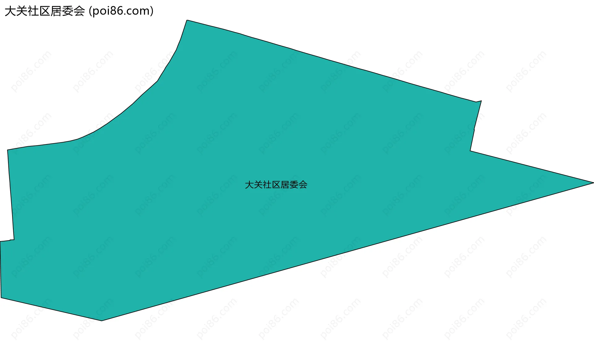 大关社区居委会边界地图