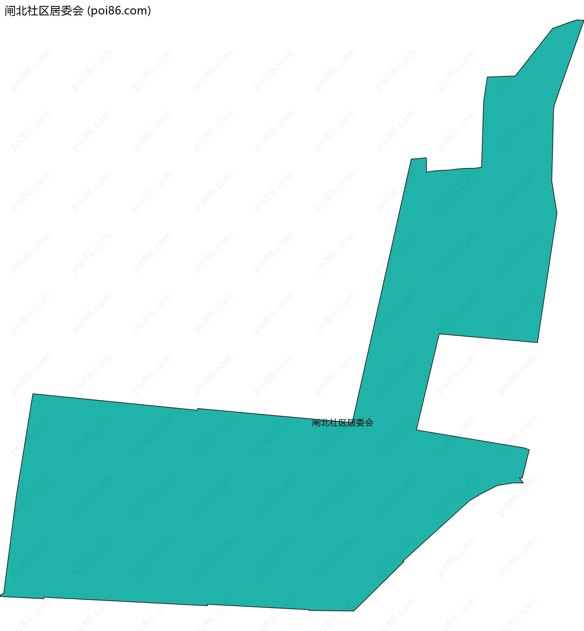 闸北社区居委会边界地图