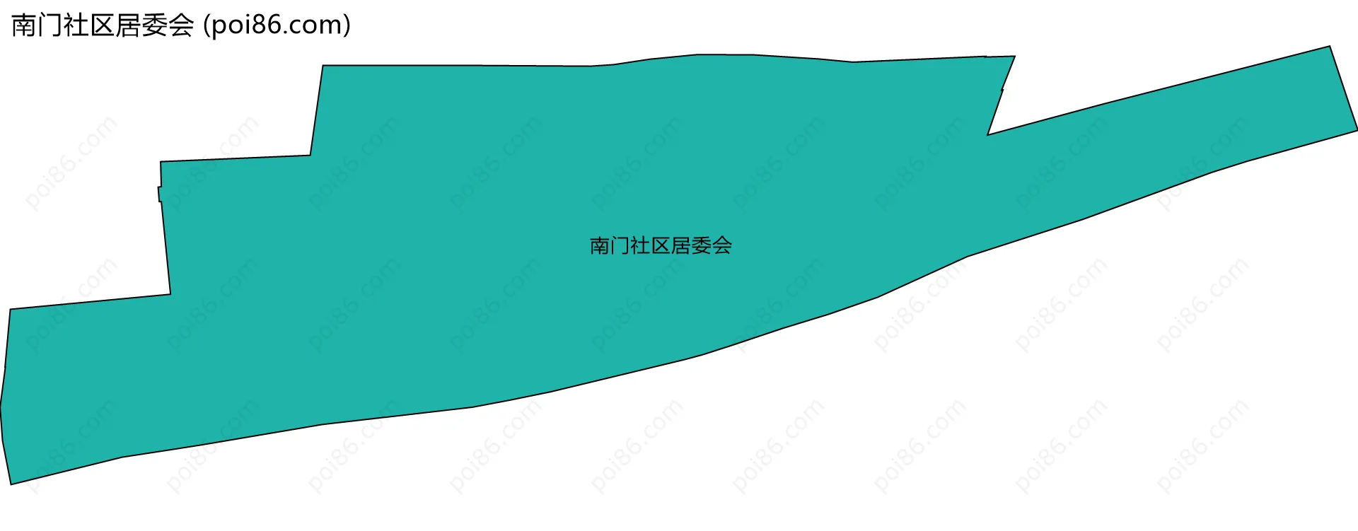 南门社区居委会边界地图