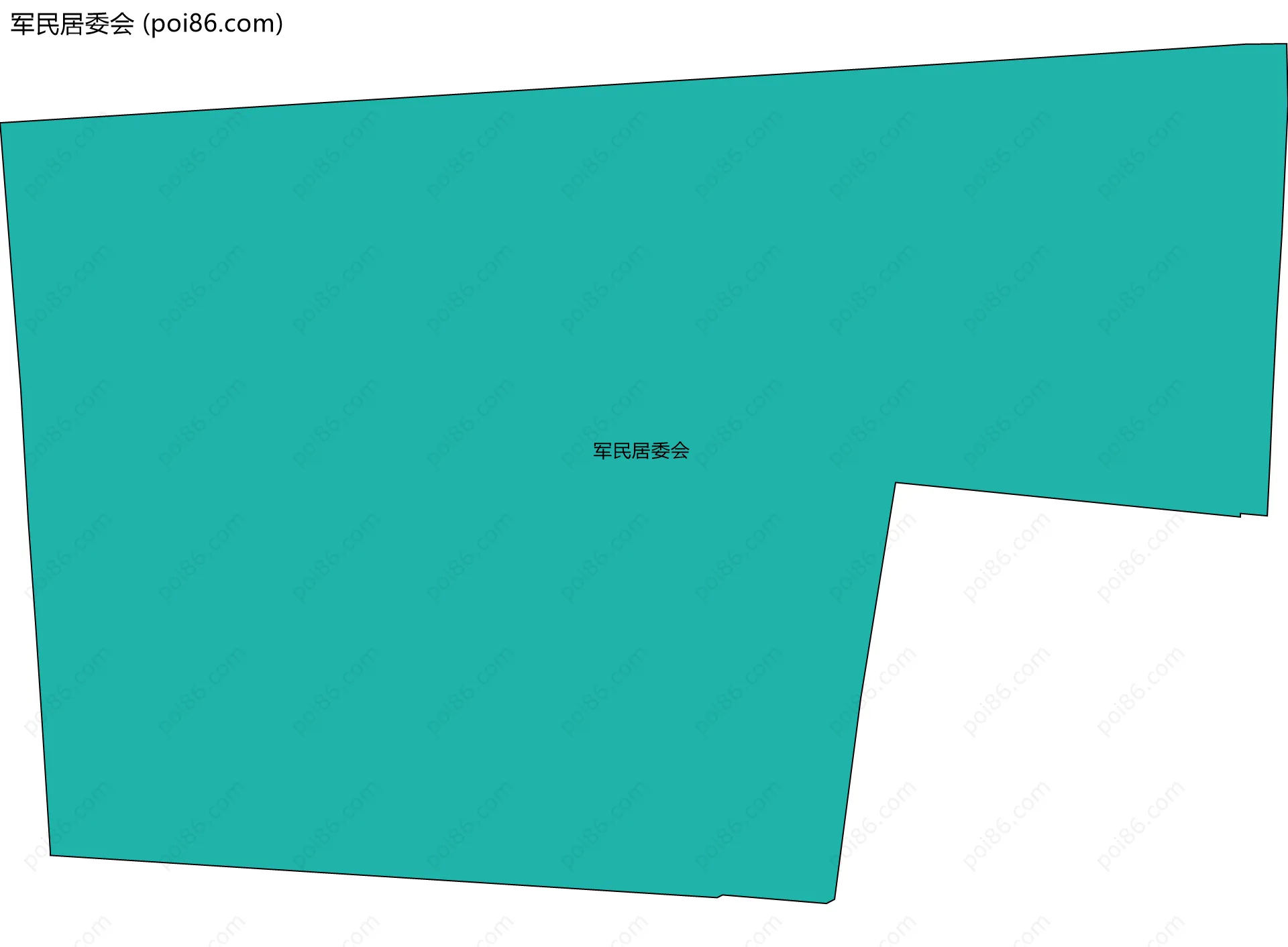 军民居委会边界地图