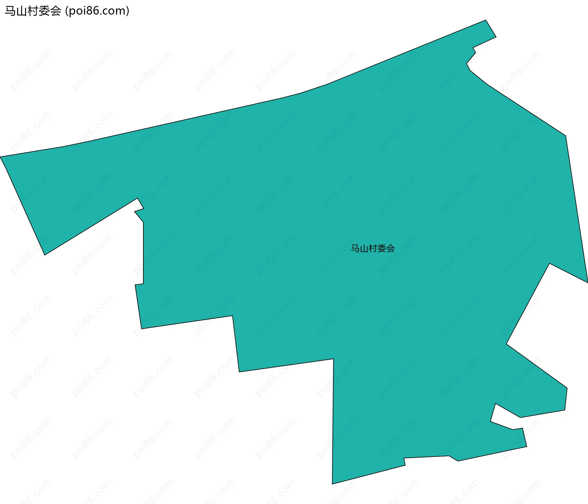 马山村委会边界地图