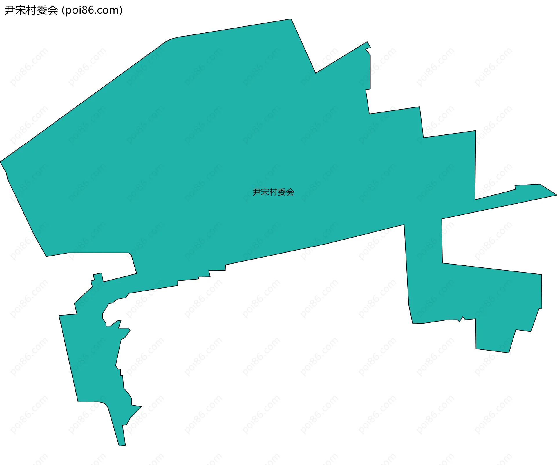 尹宋村委会边界地图
