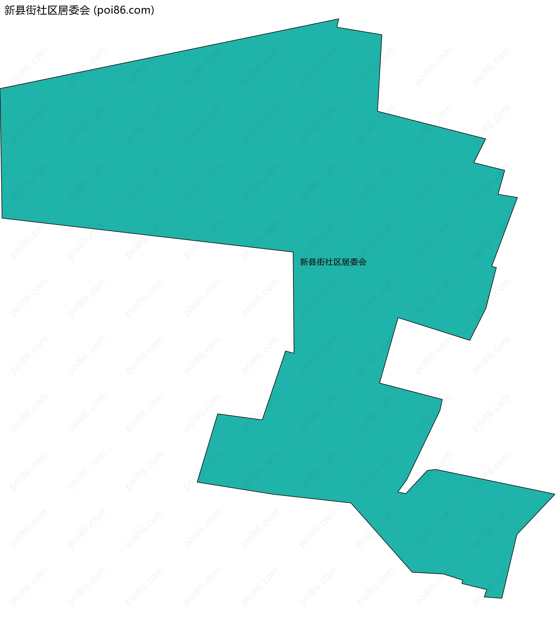 新县街社区居委会边界地图