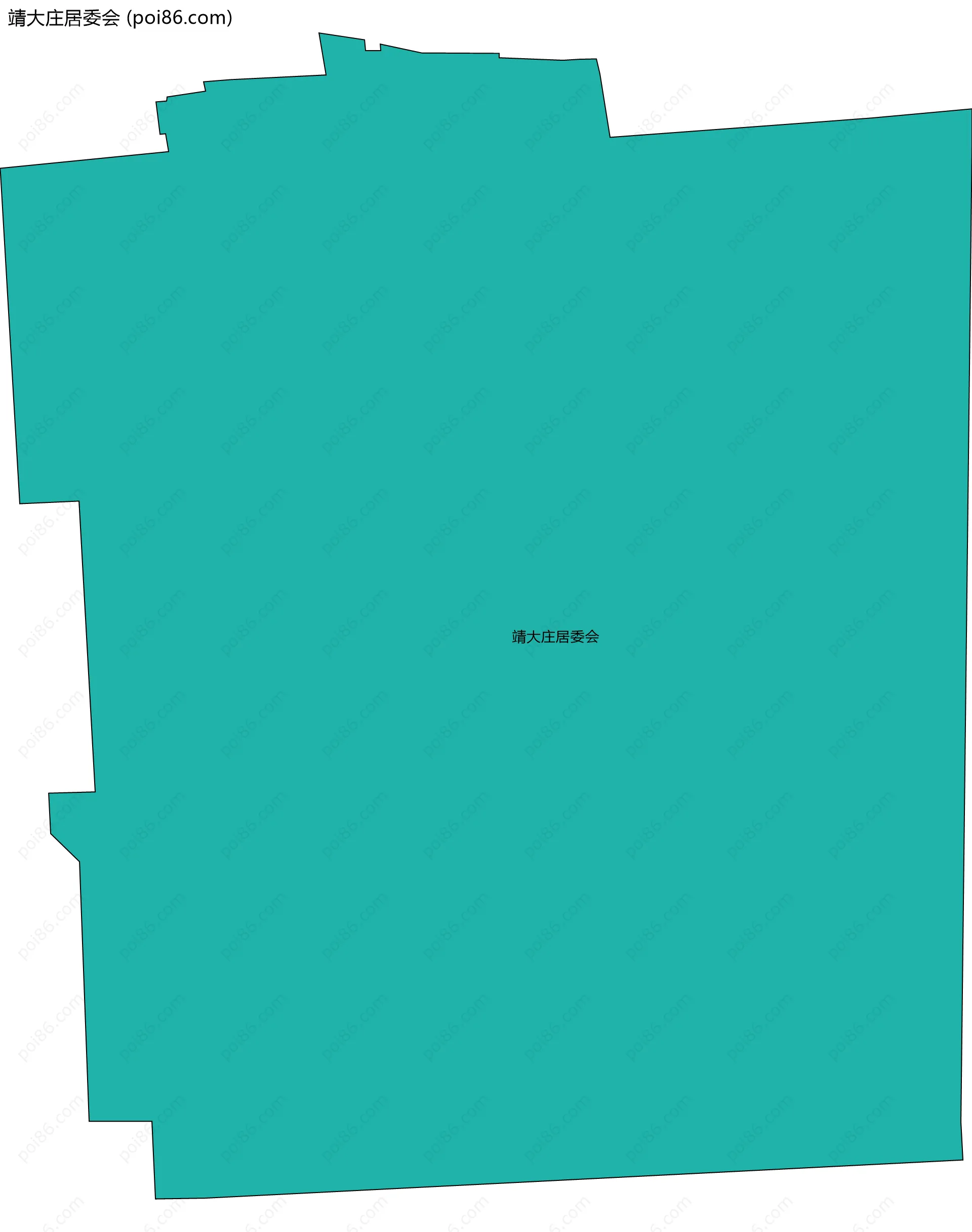 靖大庄居委会边界地图