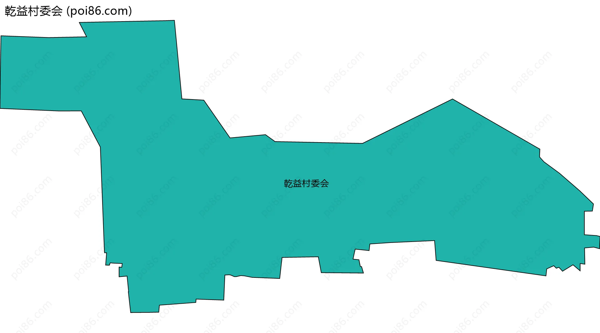 乾益村委会边界地图