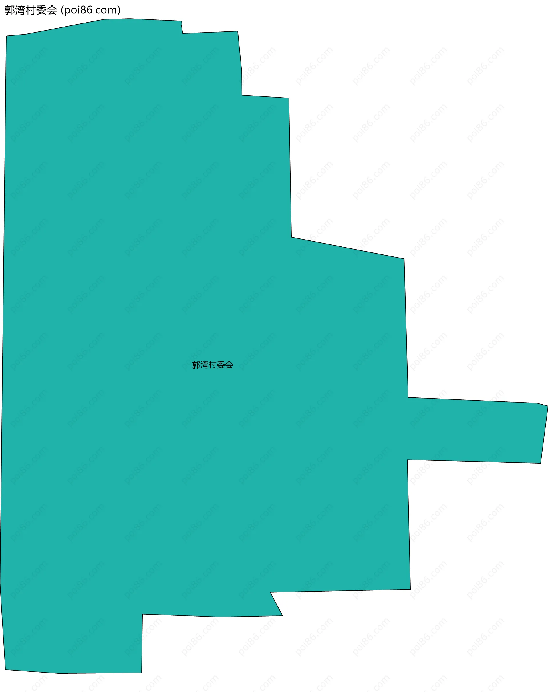 郭湾村委会边界地图