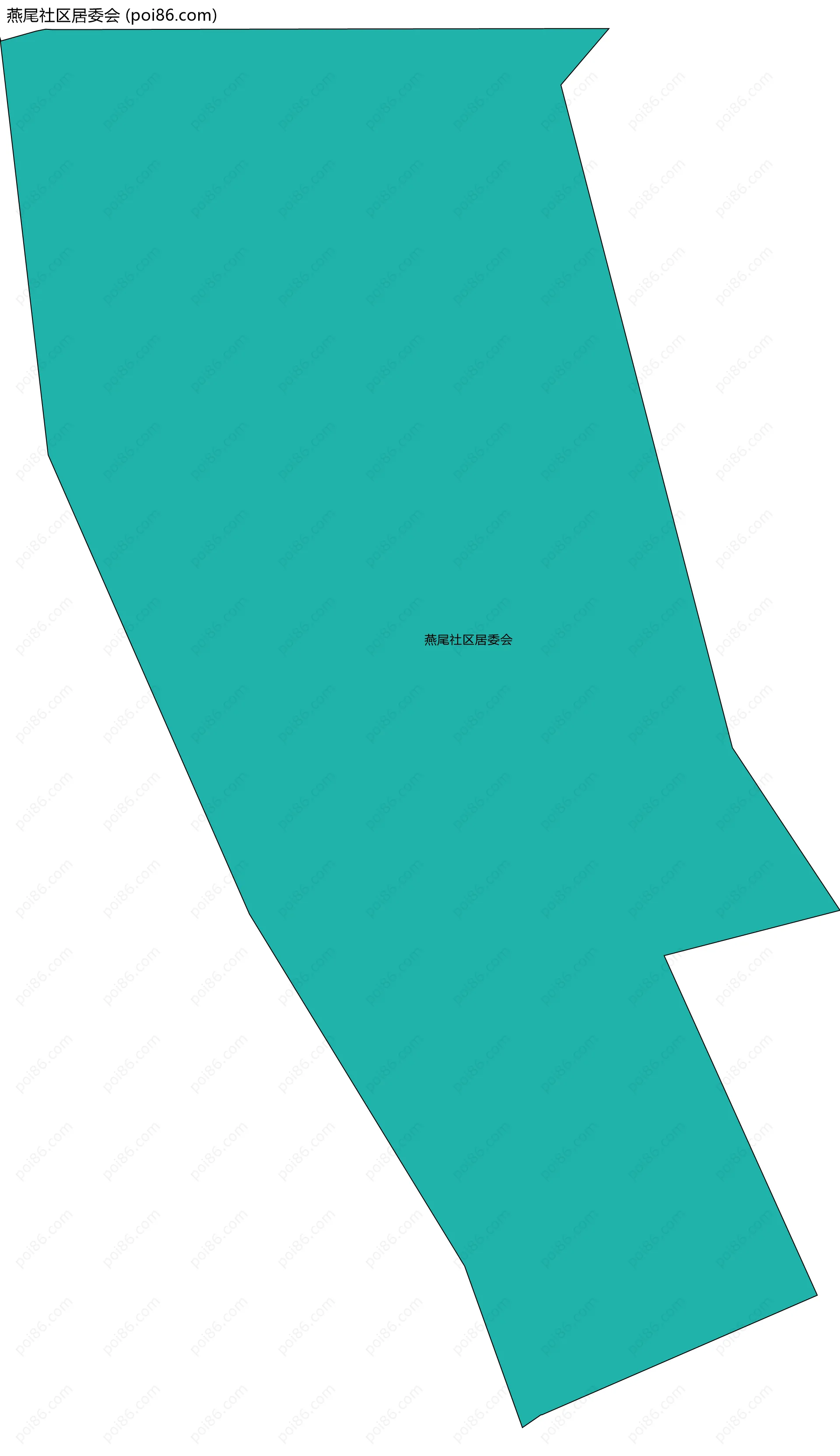 燕尾社区居委会边界地图