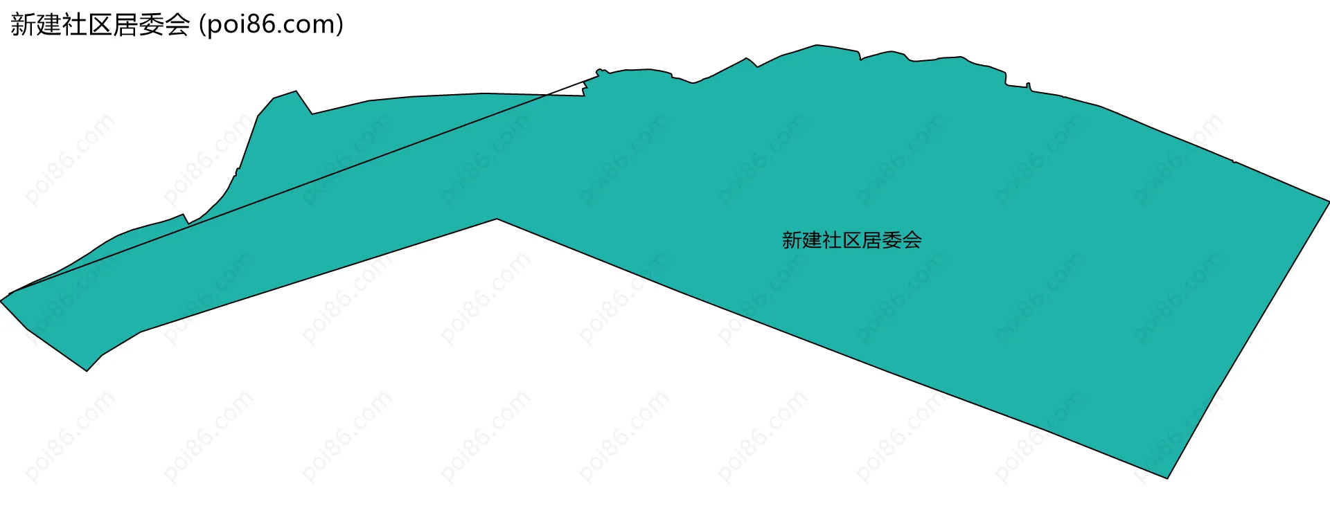 新建社区居委会边界地图