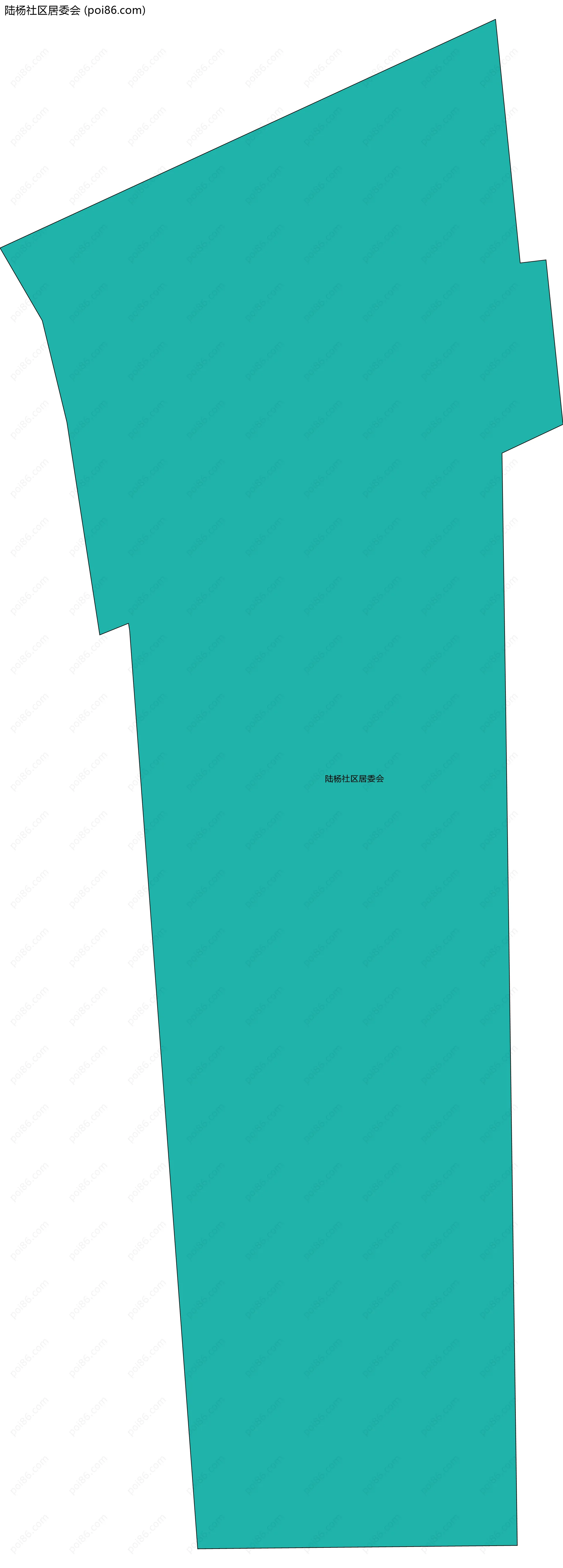 陆杨社区居委会边界地图