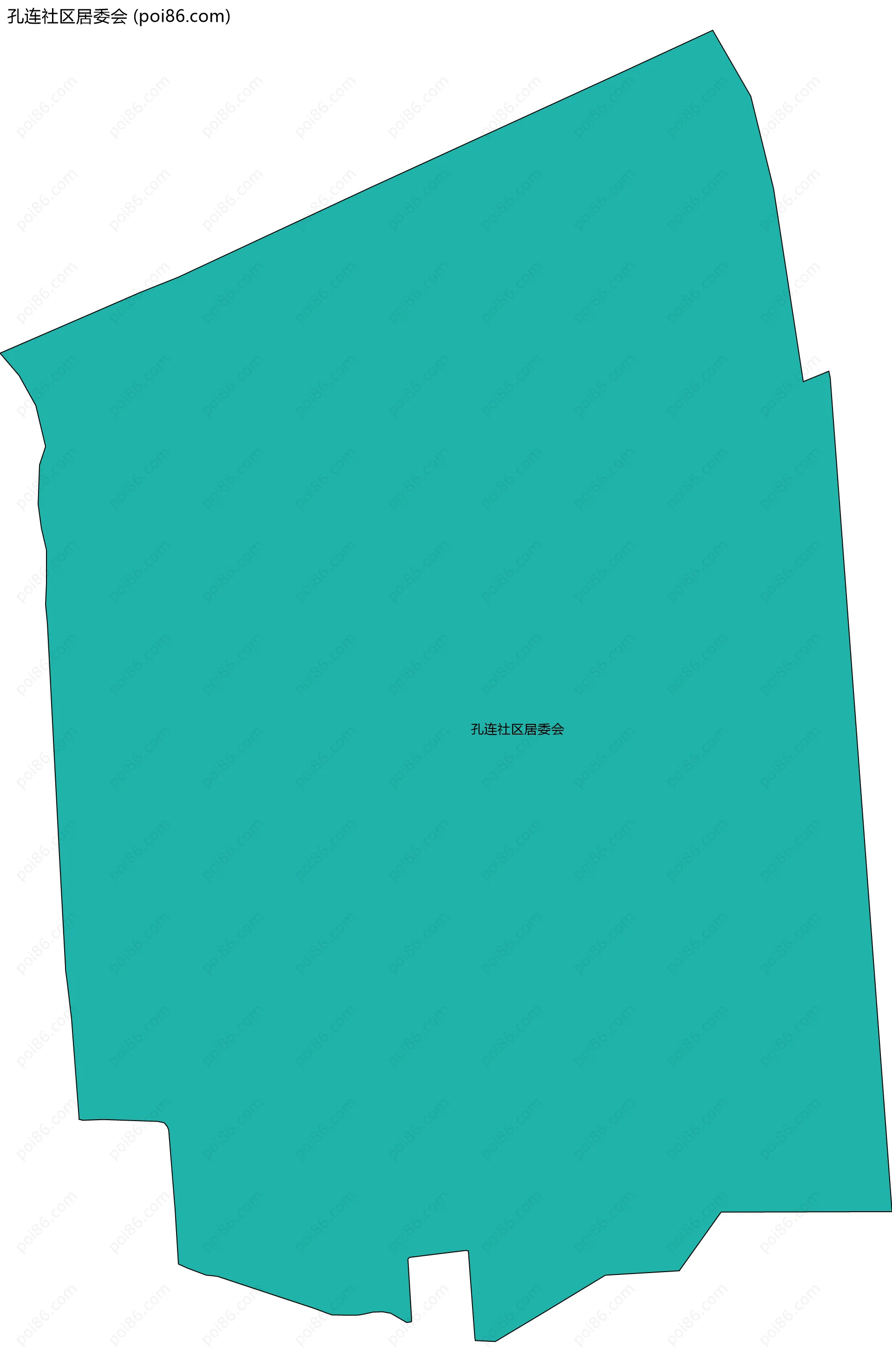 孔连社区居委会边界地图