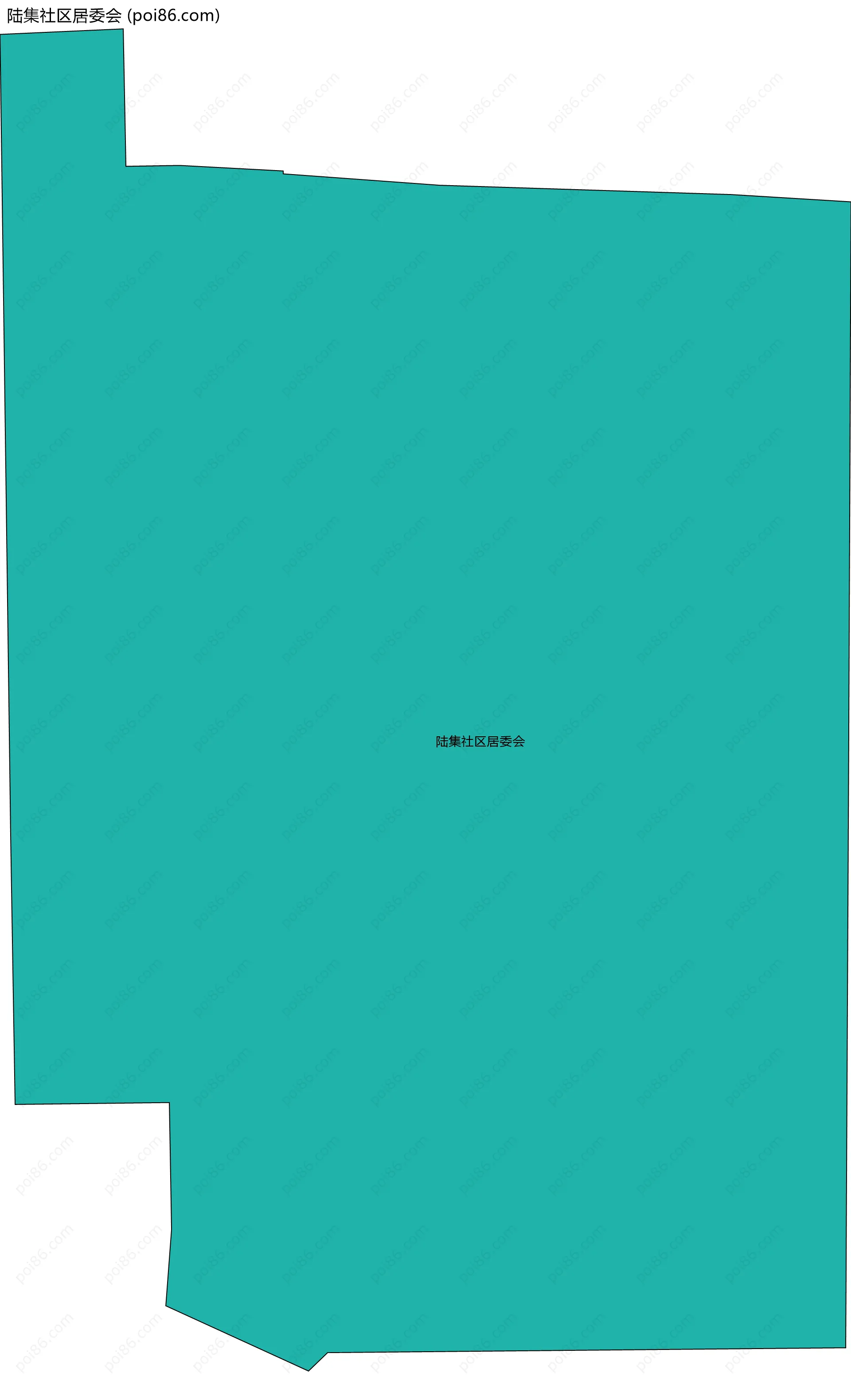 陆集社区居委会边界地图