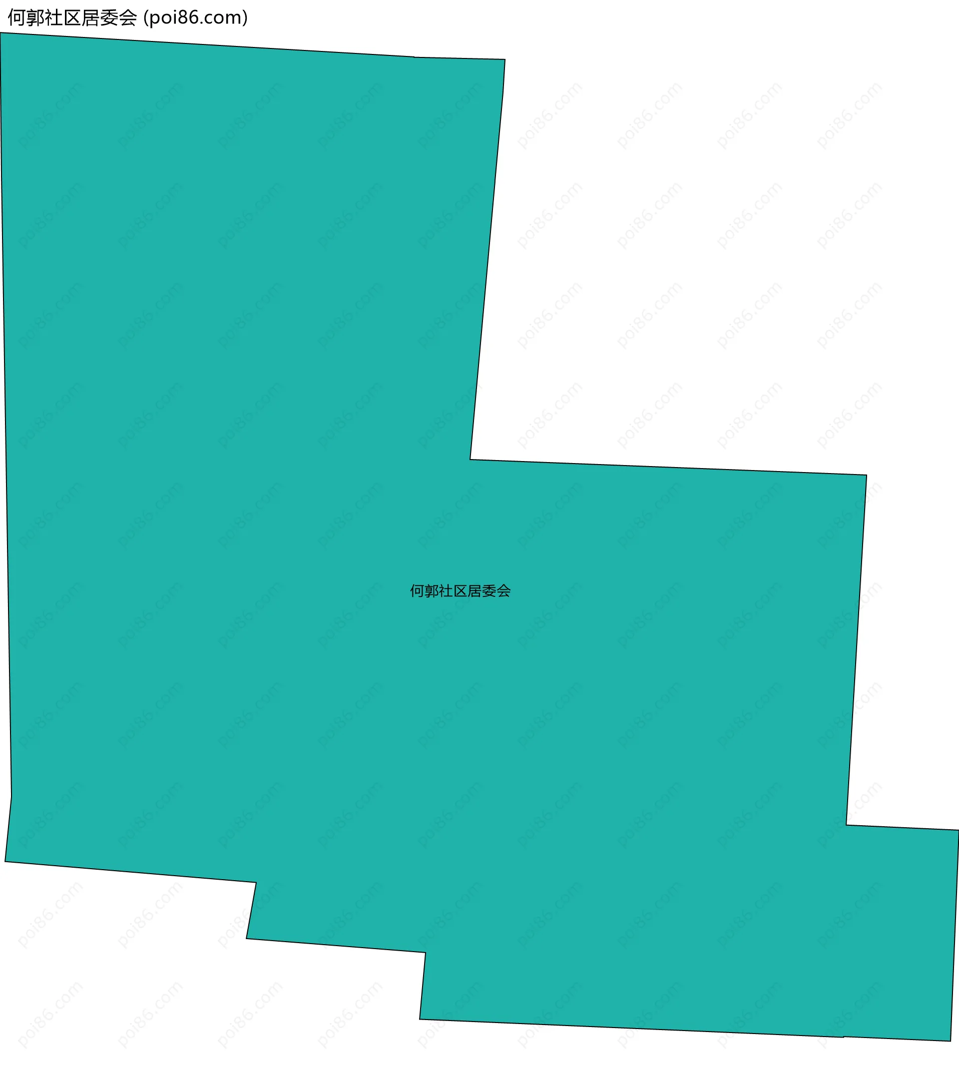 何郭社区居委会边界地图