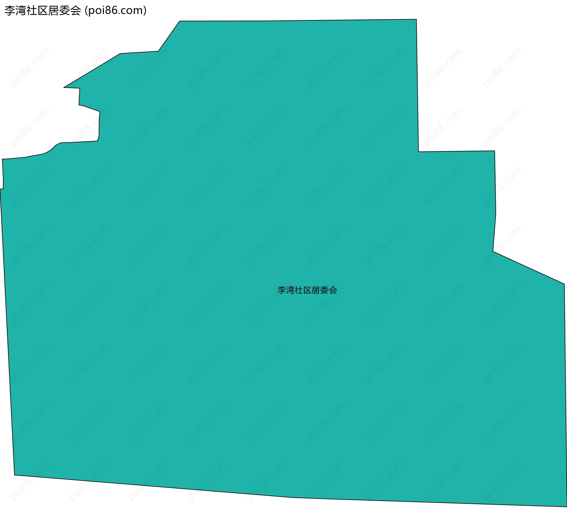 李湾社区居委会边界地图