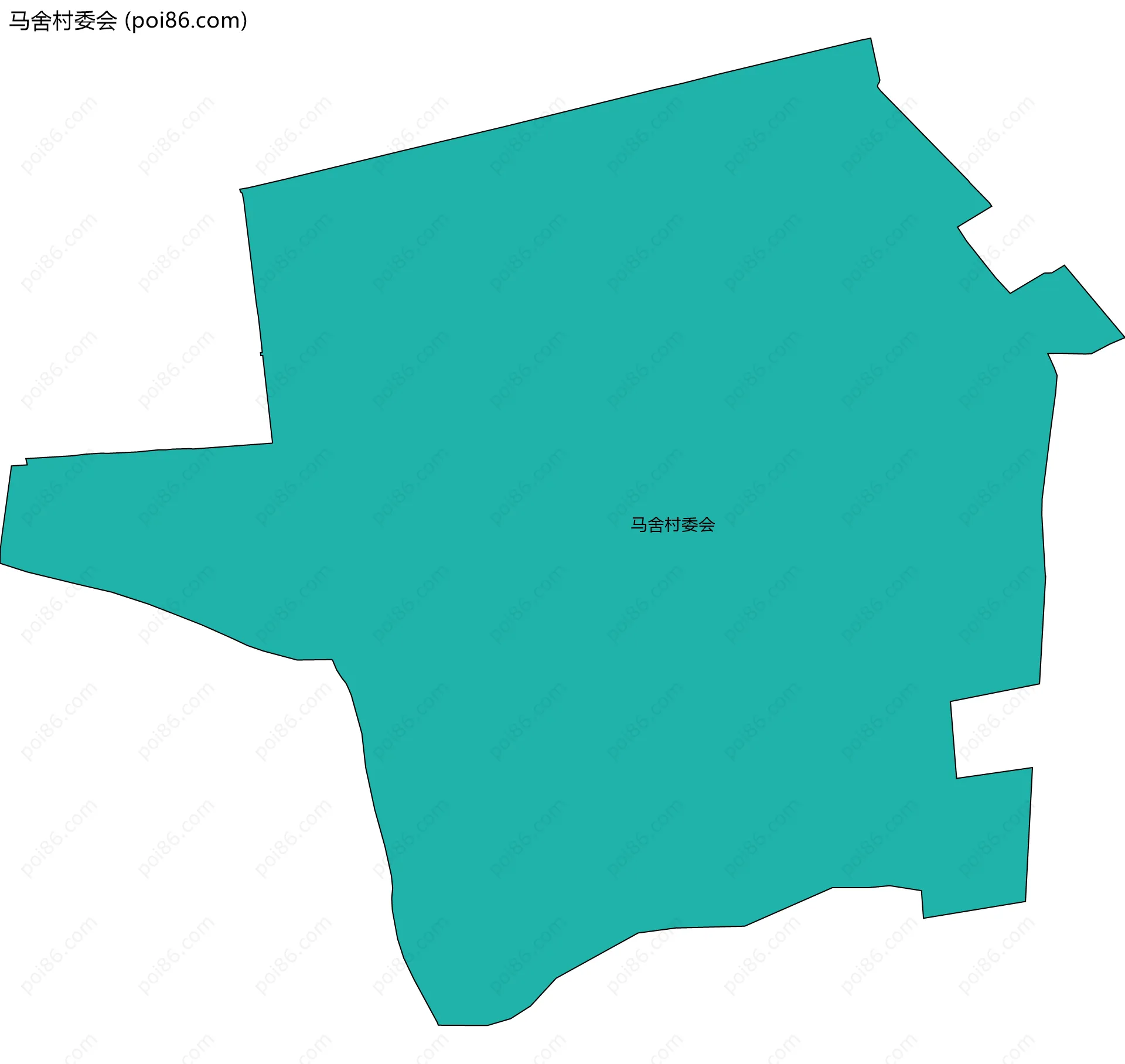 马舍村委会边界地图
