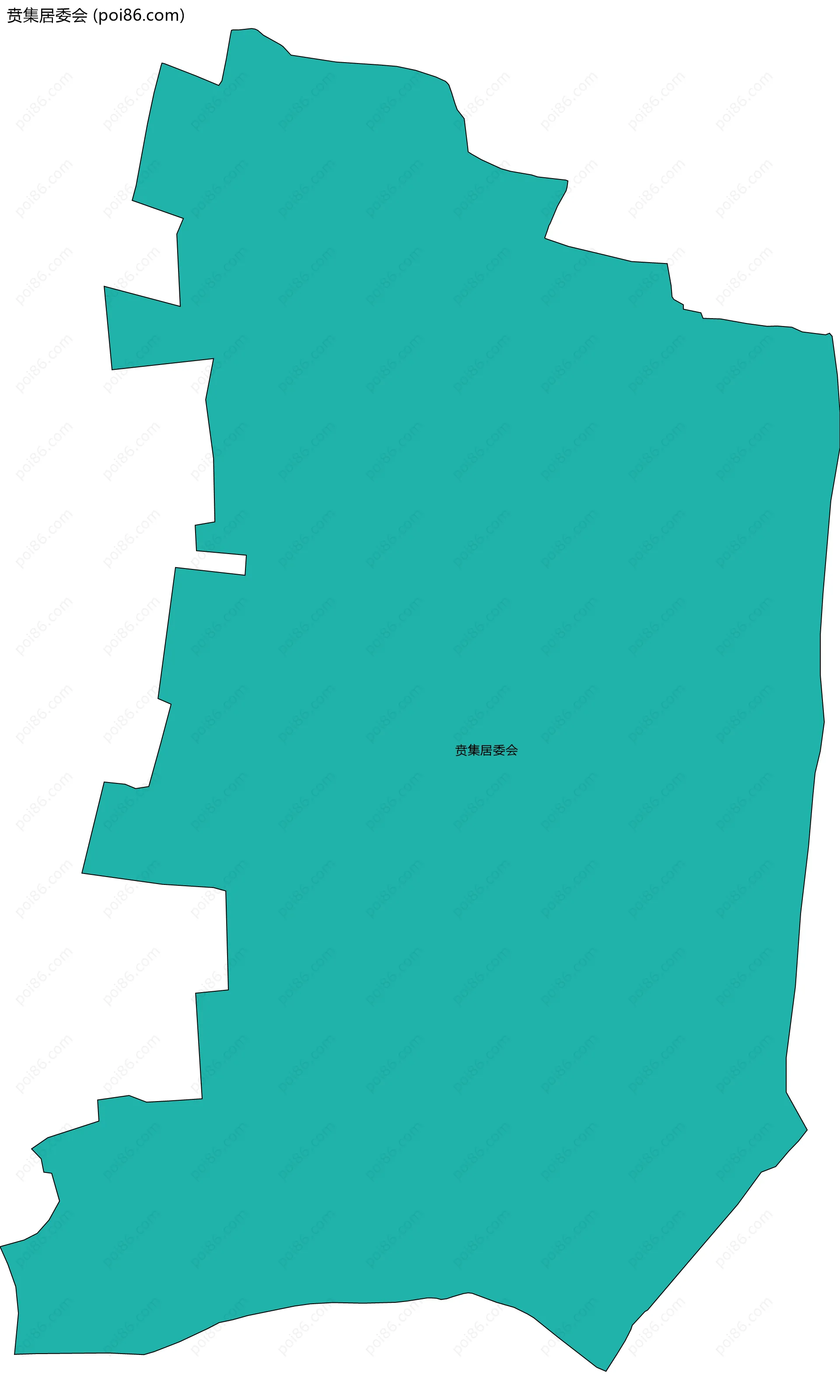 贲集居委会边界地图