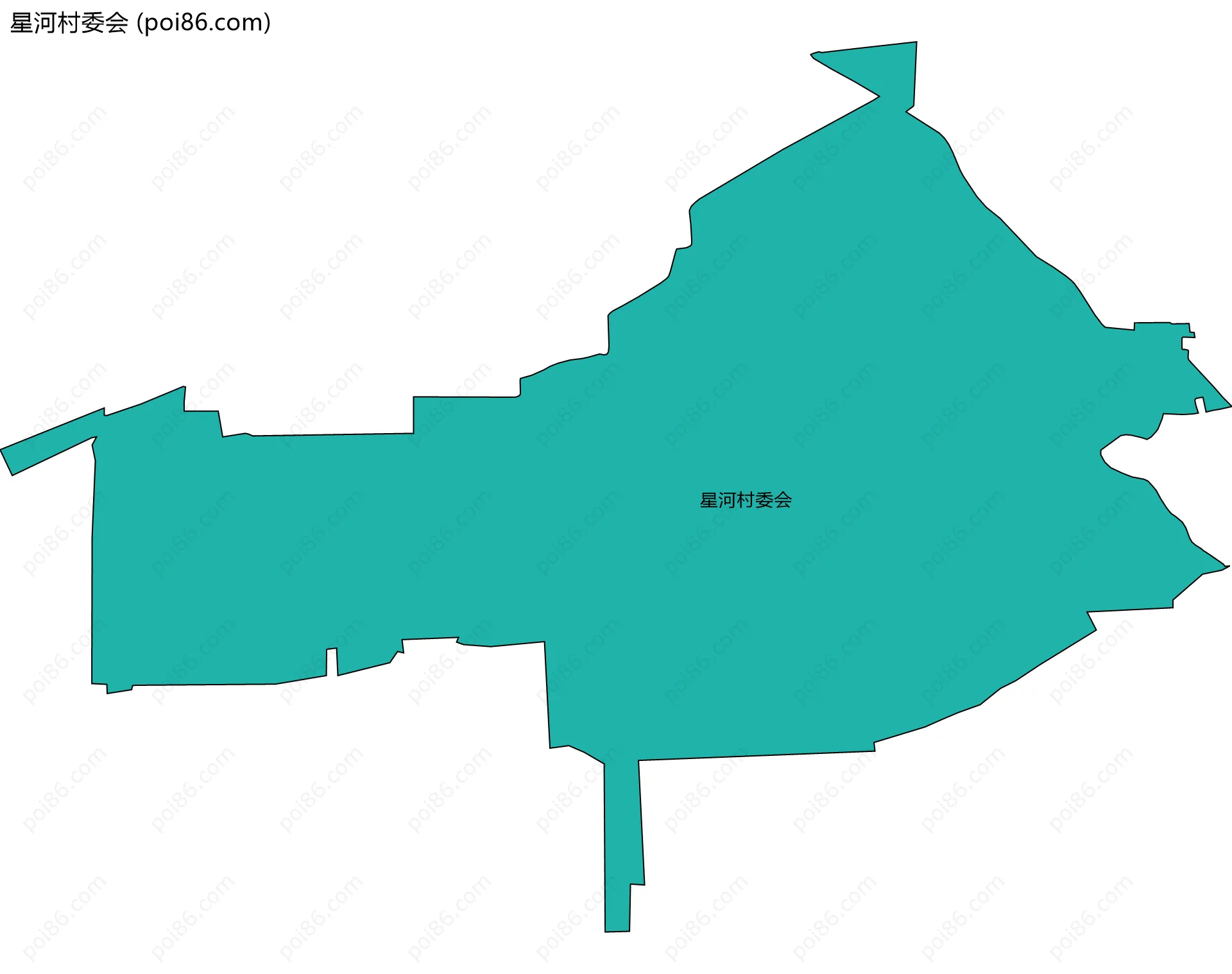 星河村委会边界地图