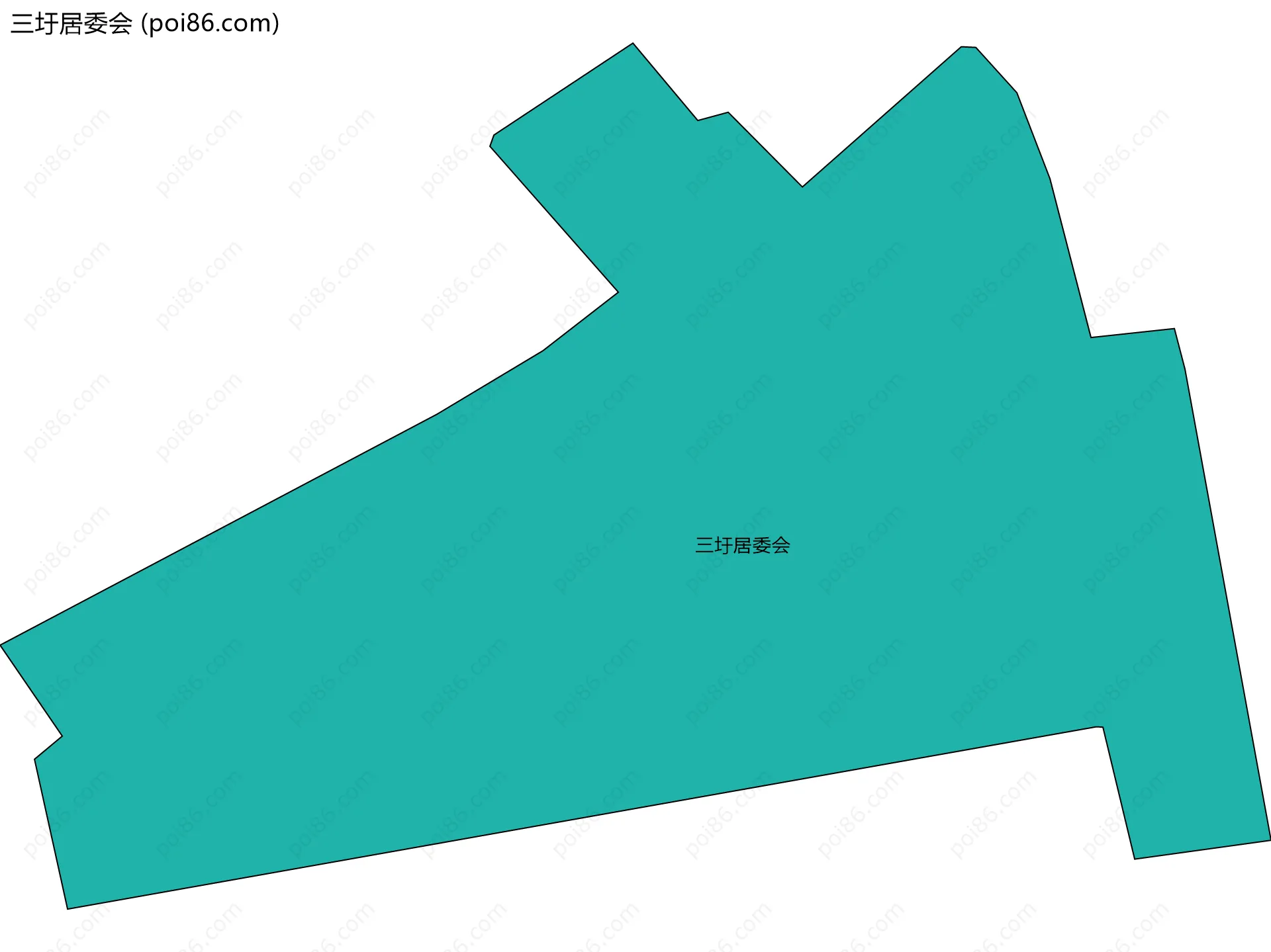 三圩居委会边界地图