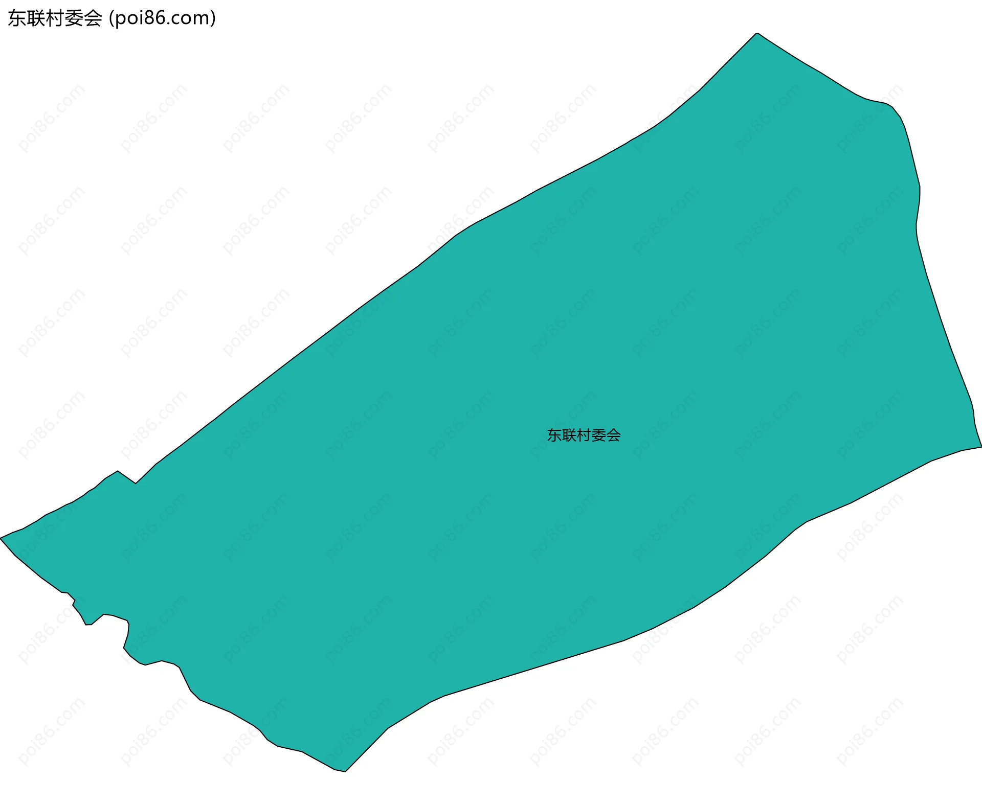 东联村委会边界地图