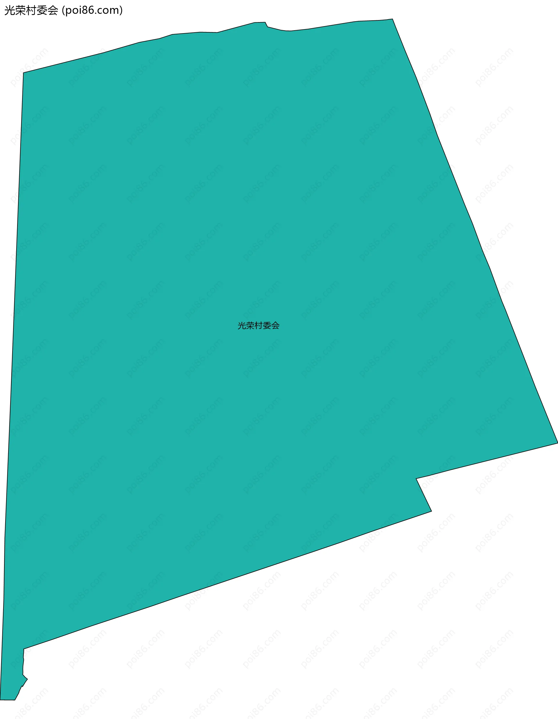 光荣村委会边界地图