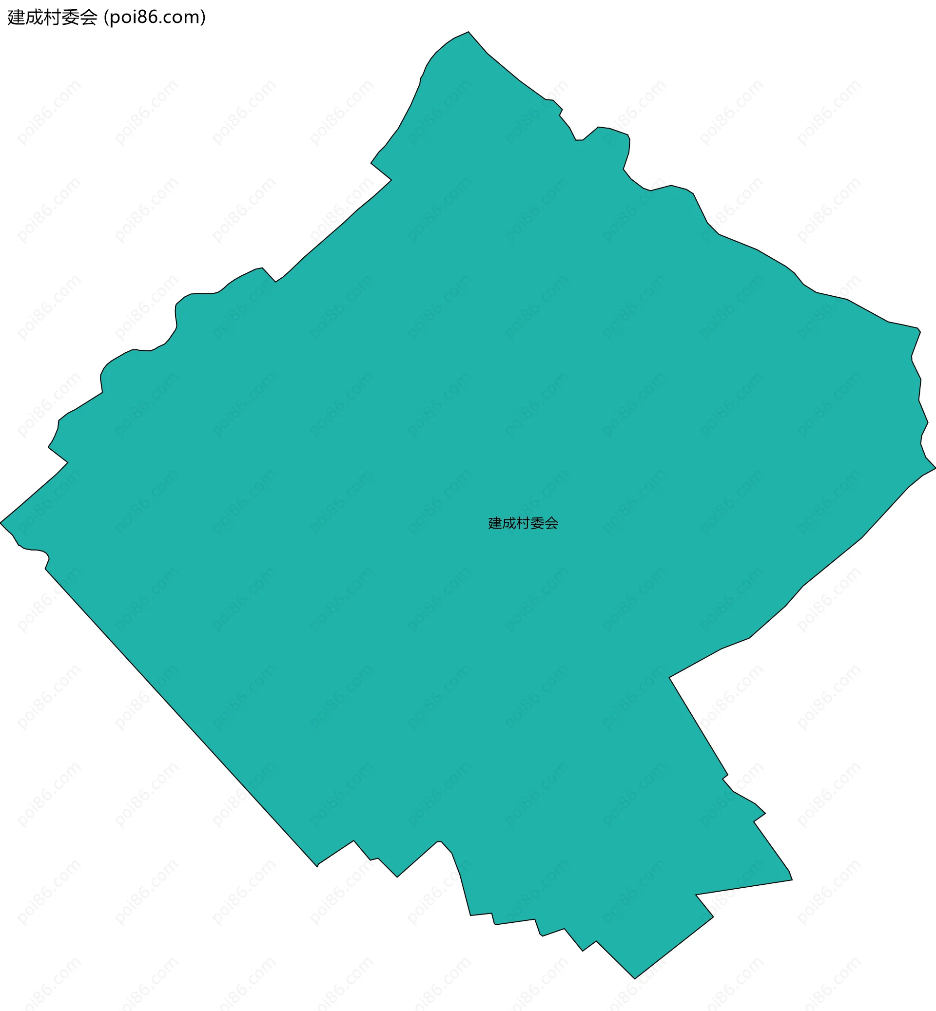 建成村委会边界地图