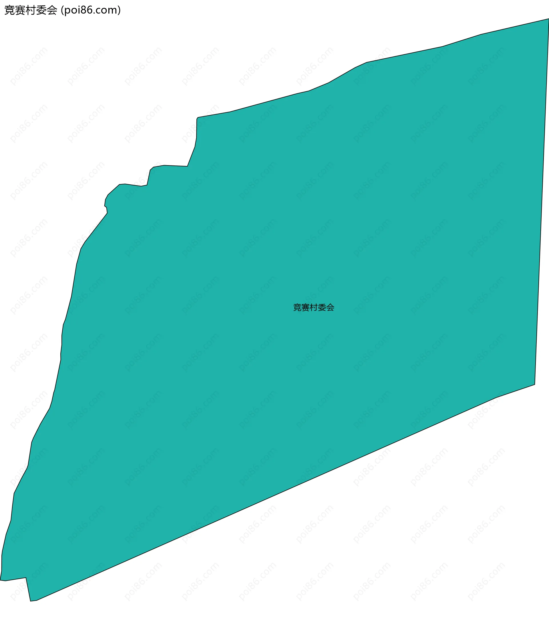 竞赛村委会边界地图