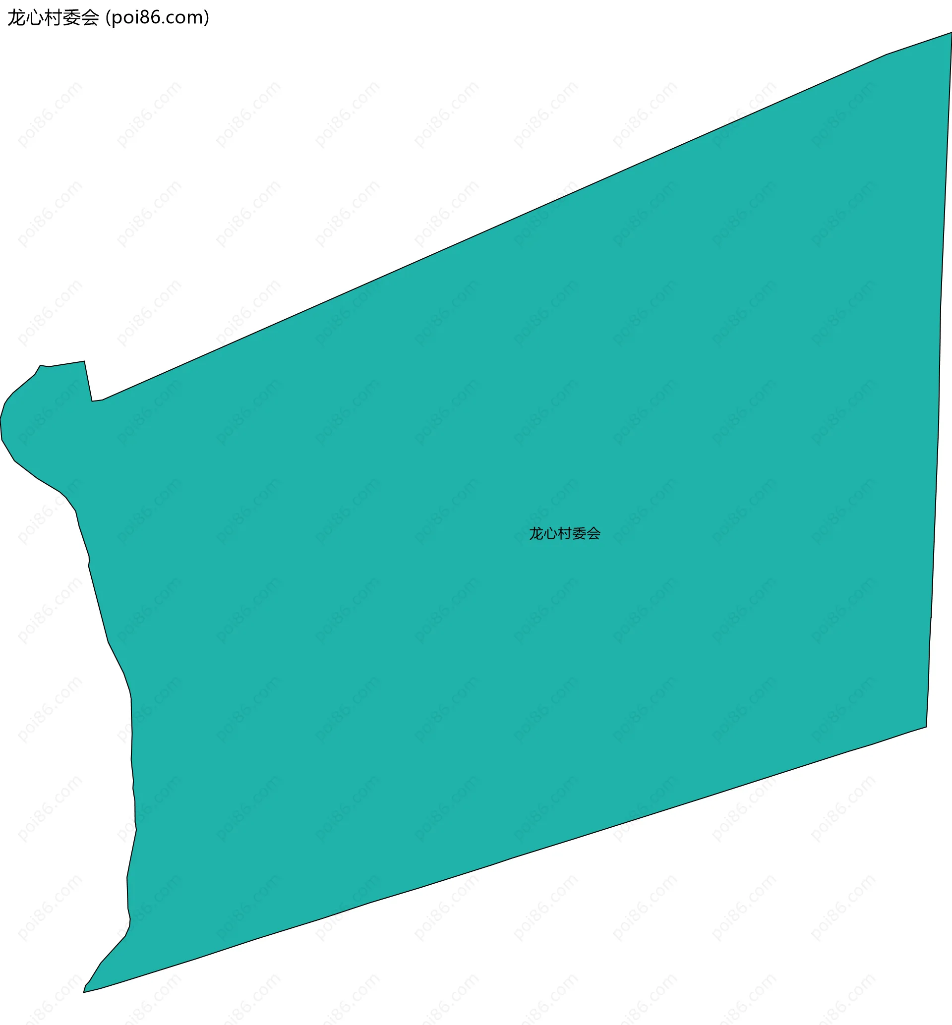 龙心村委会边界地图