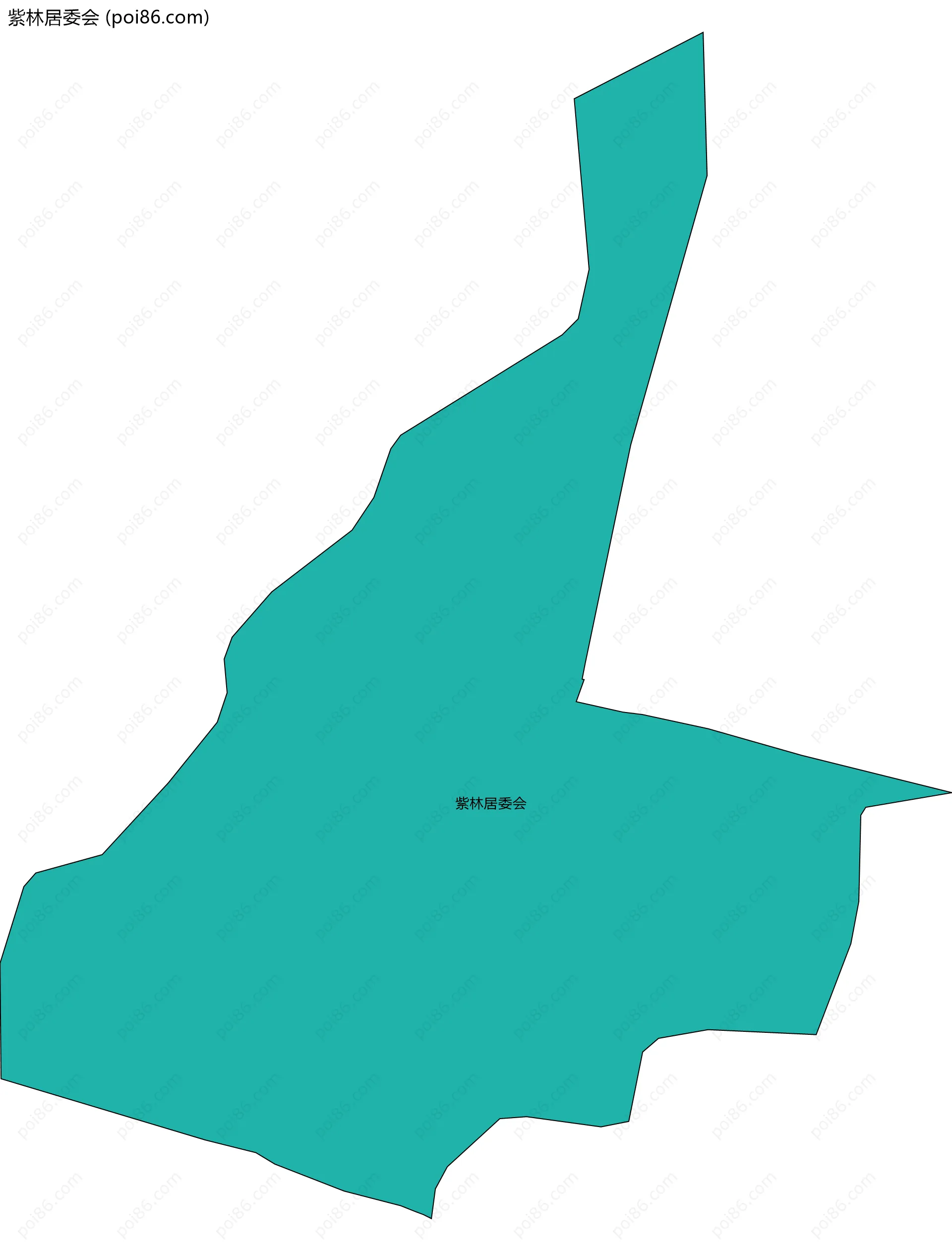 紫林居委会边界地图