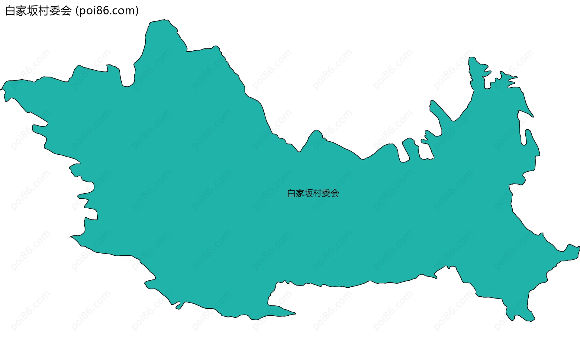 白家坂村委会边界地图