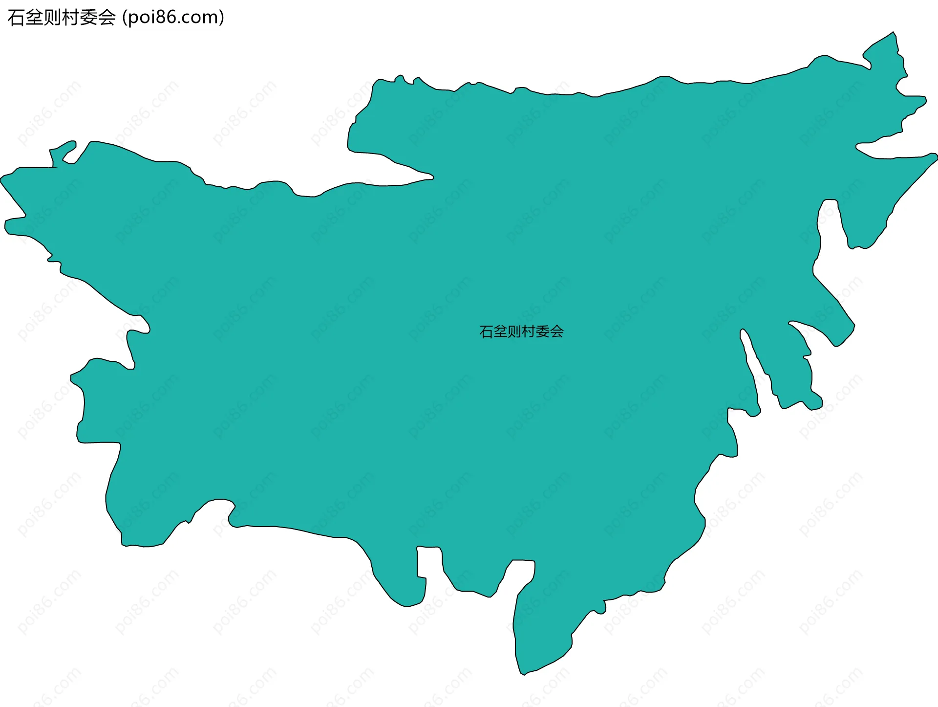 石坌则村委会边界地图