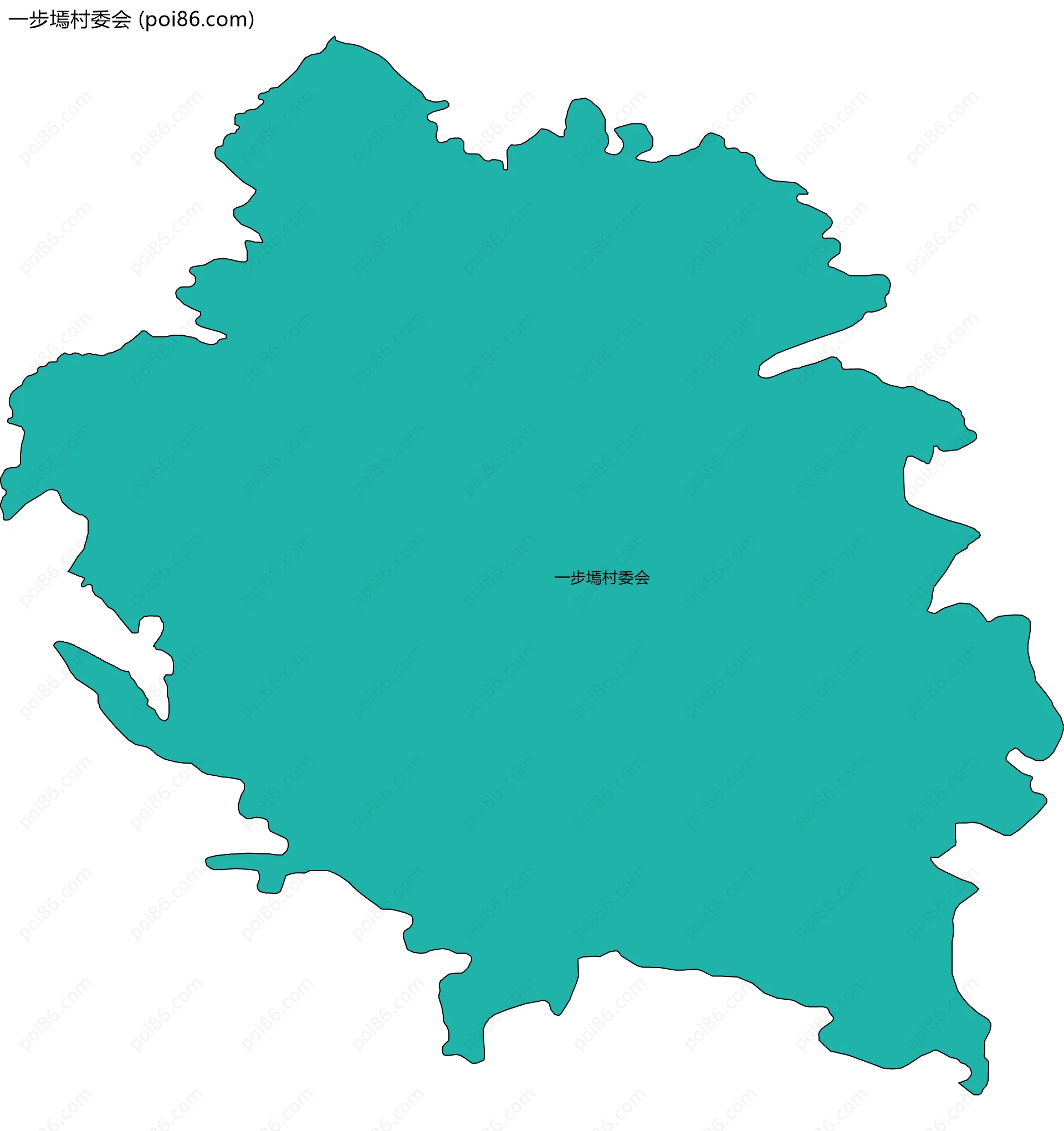 一步墕村委会边界地图
