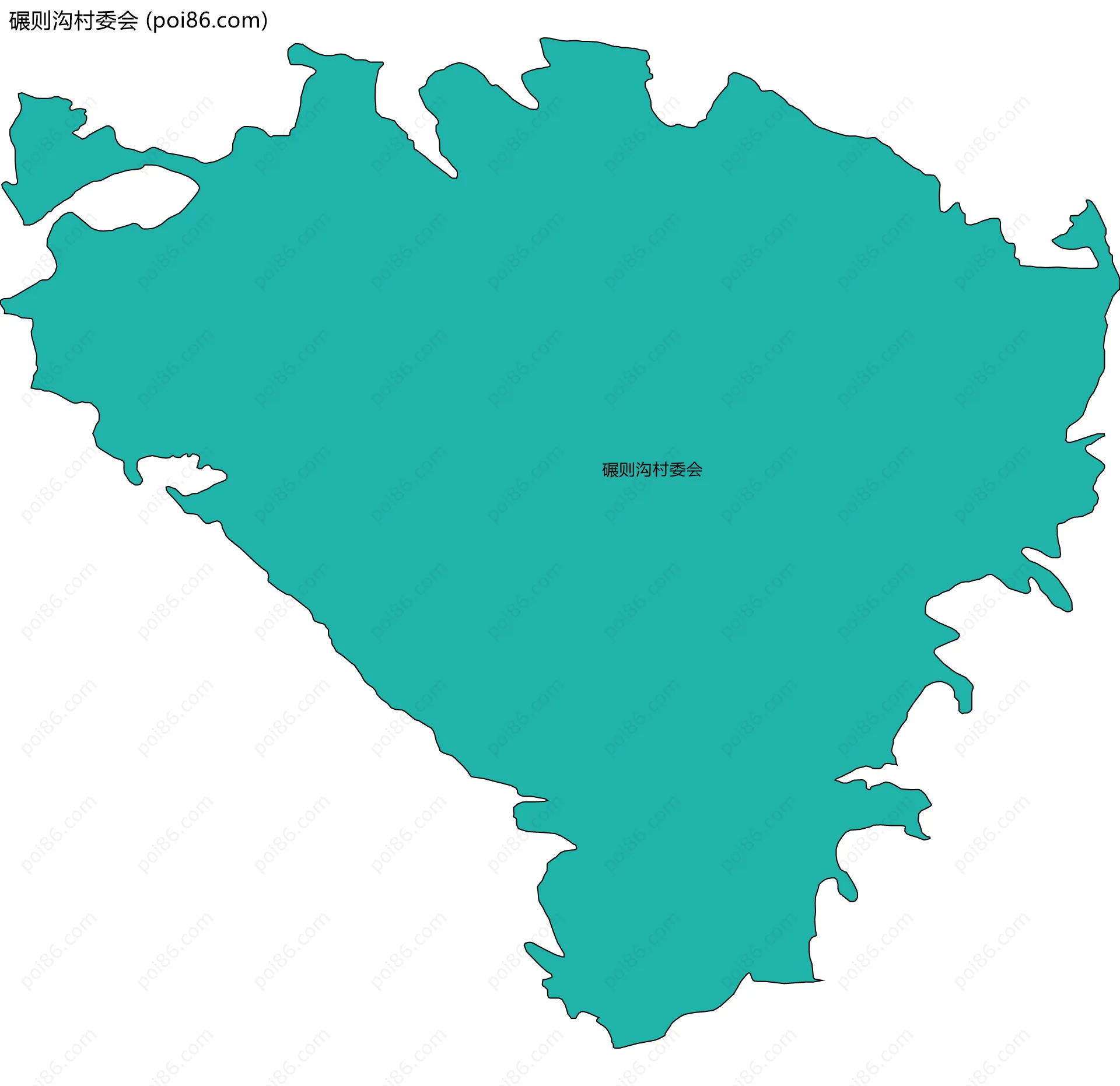 碾则沟村委会边界地图